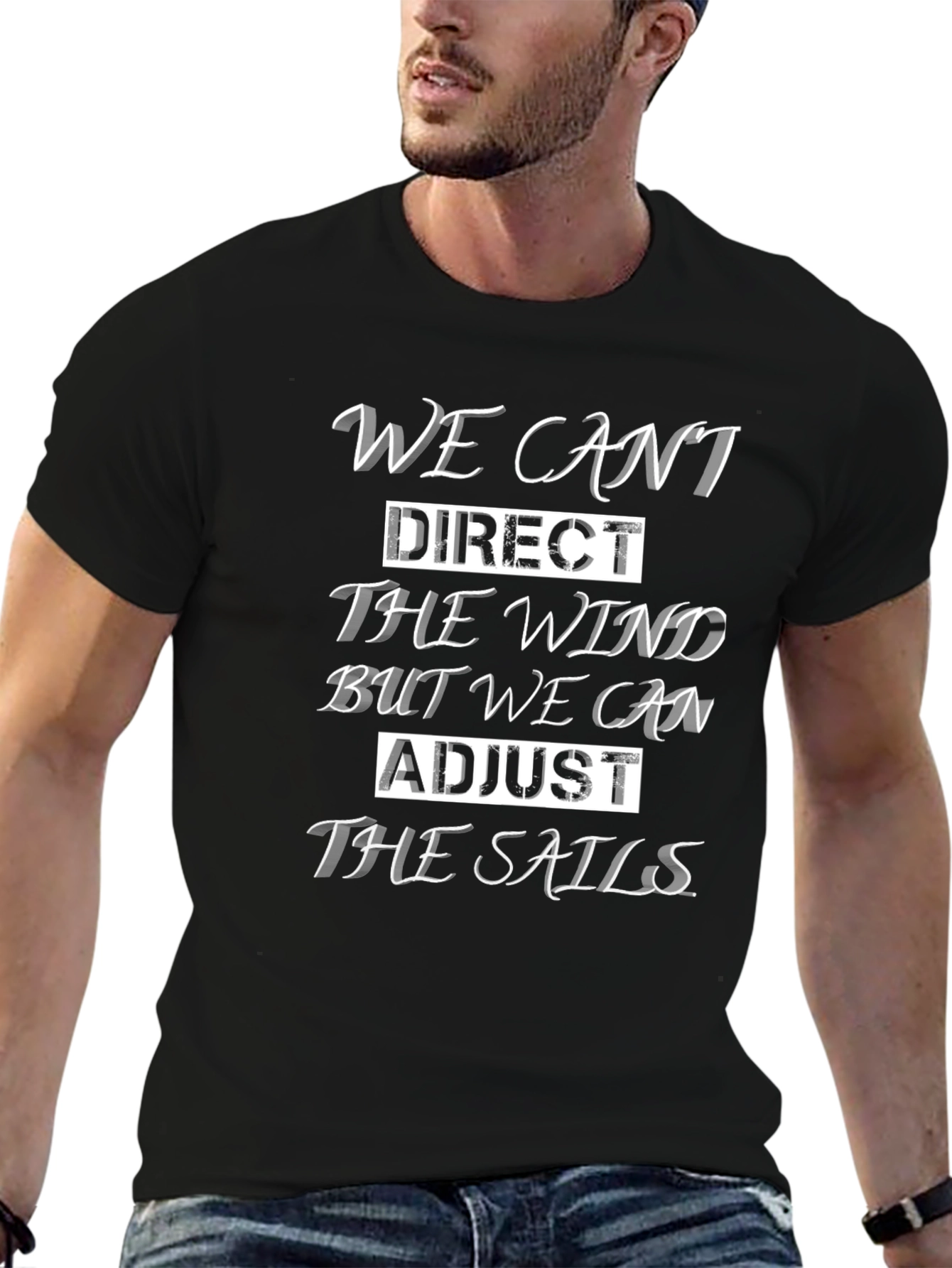 Inspirational Sailing T-Shirt - Adjust the Sails