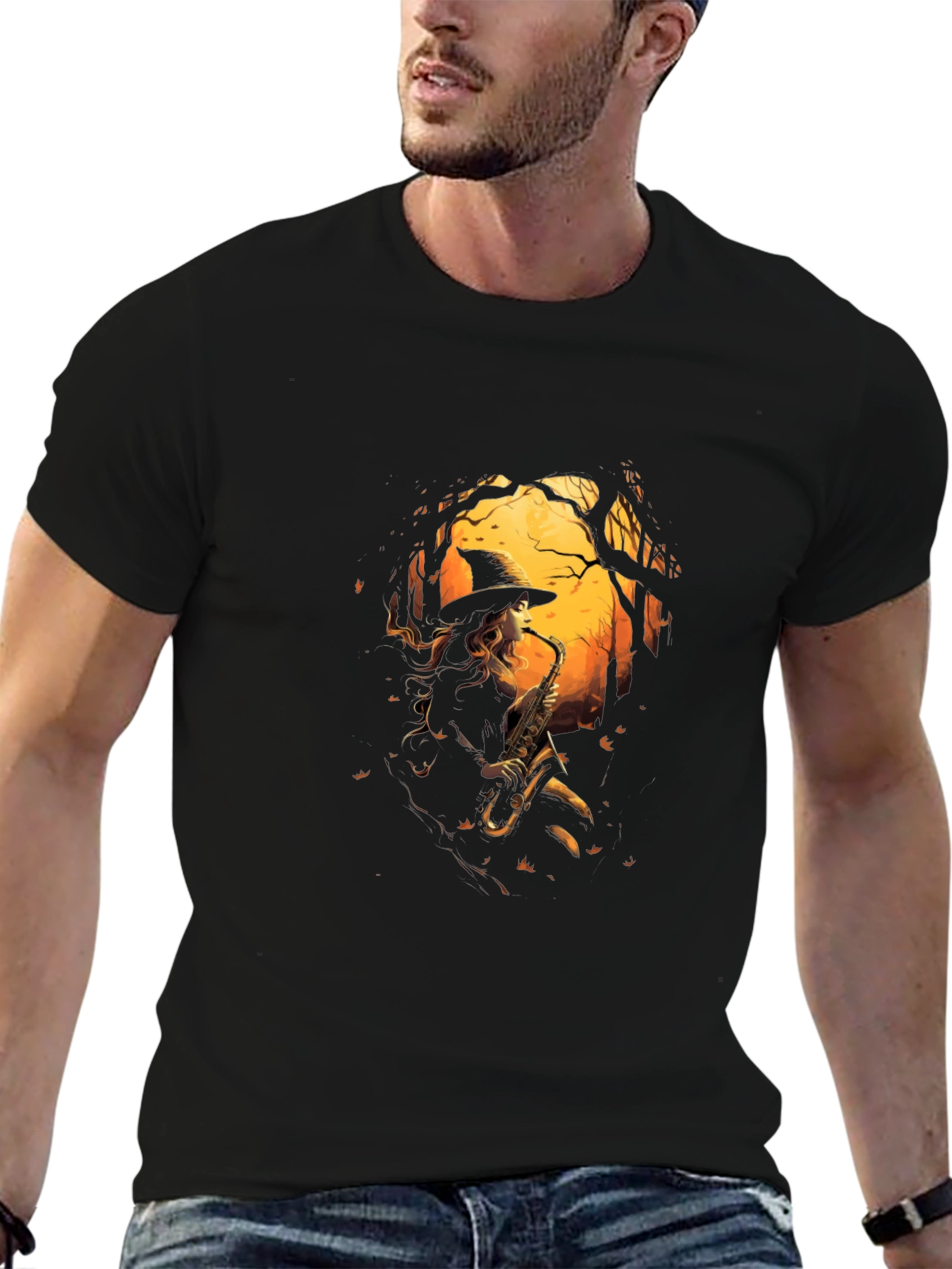 Witch Saxophone Player T-Shirt
