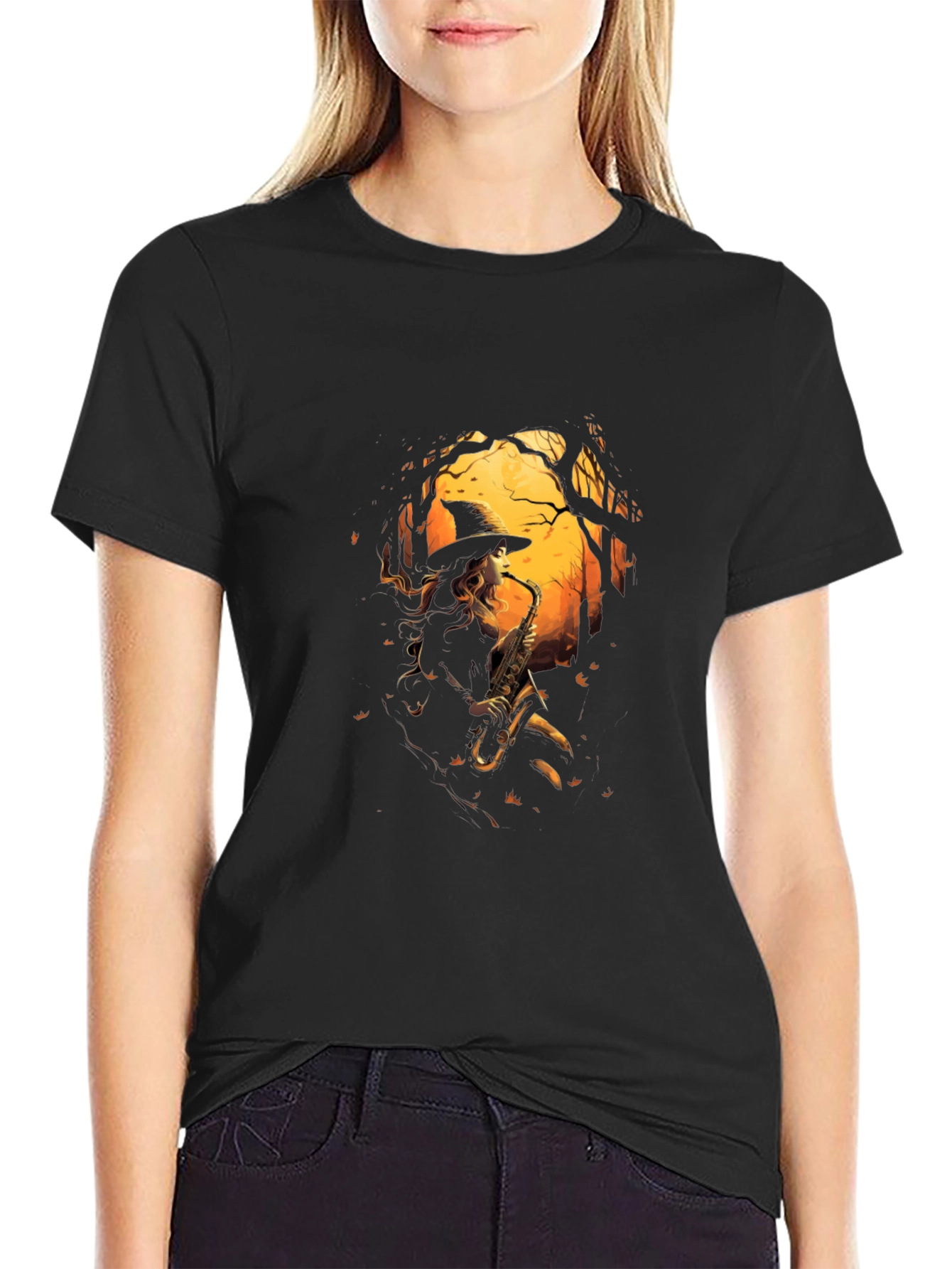 Witch Saxophone Player T-Shirt