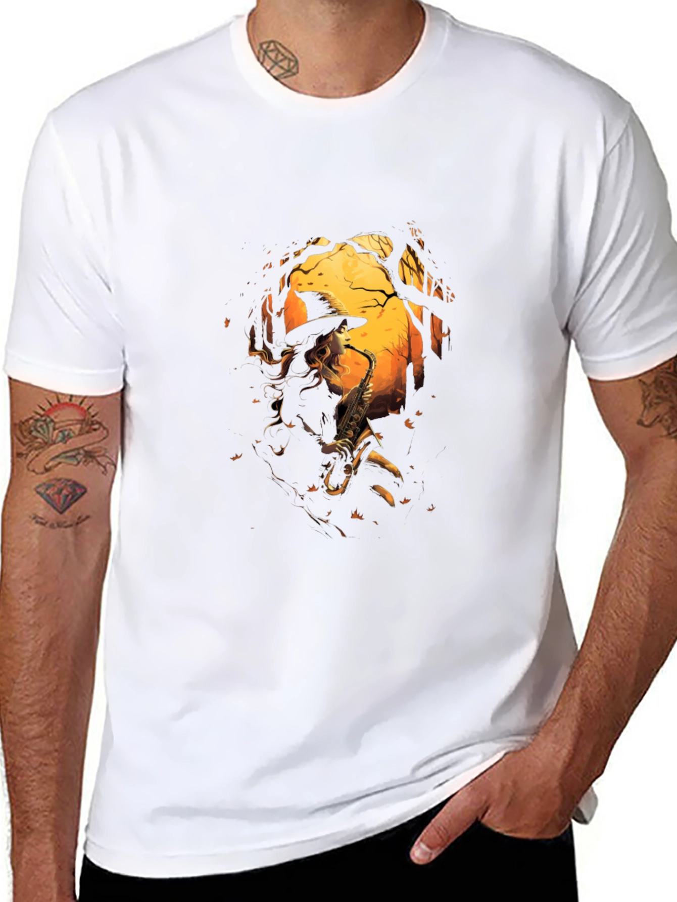 Witch Saxophone Player T-Shirt