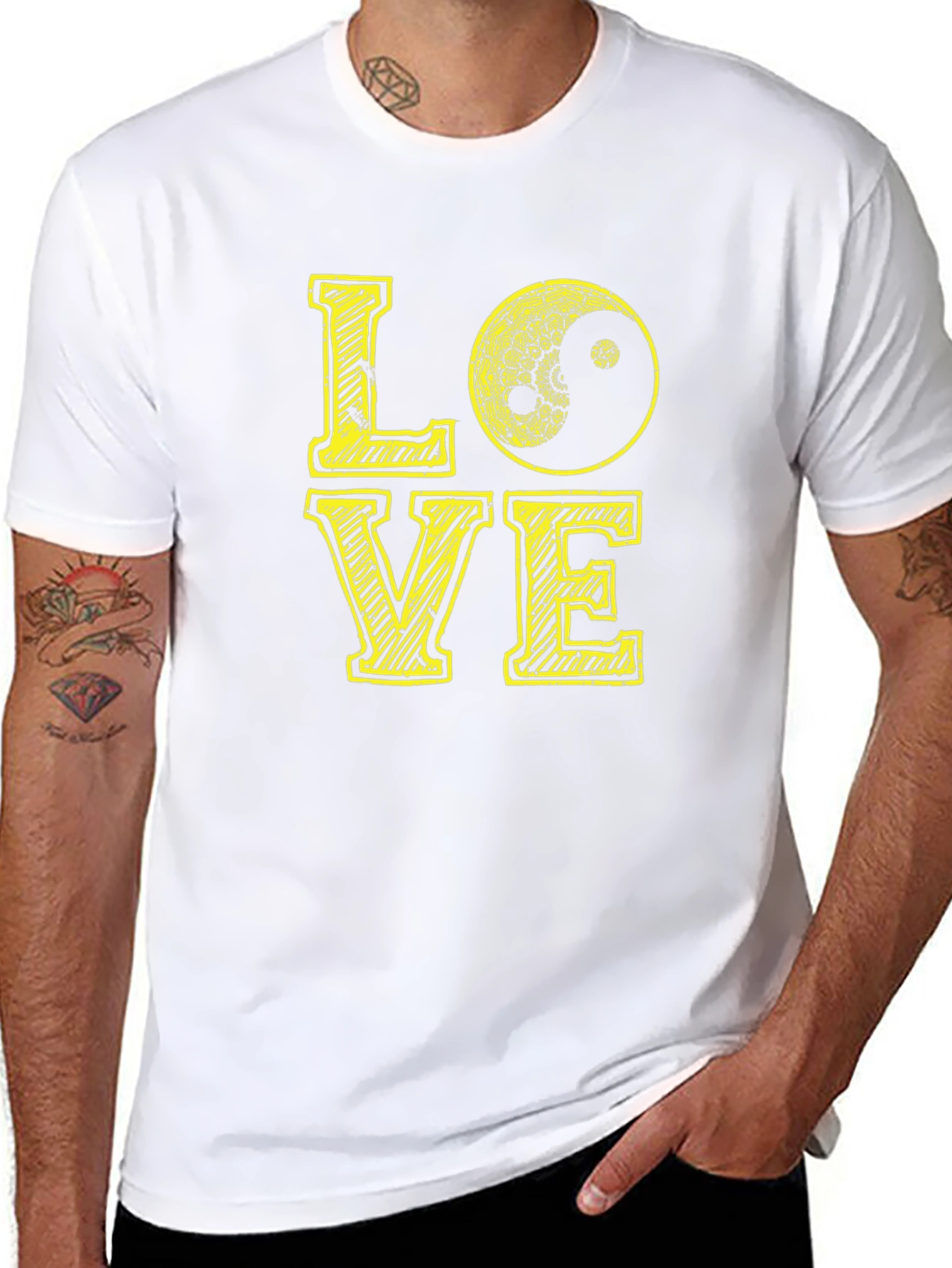 Yin Yang Love Graphic T-Shirt