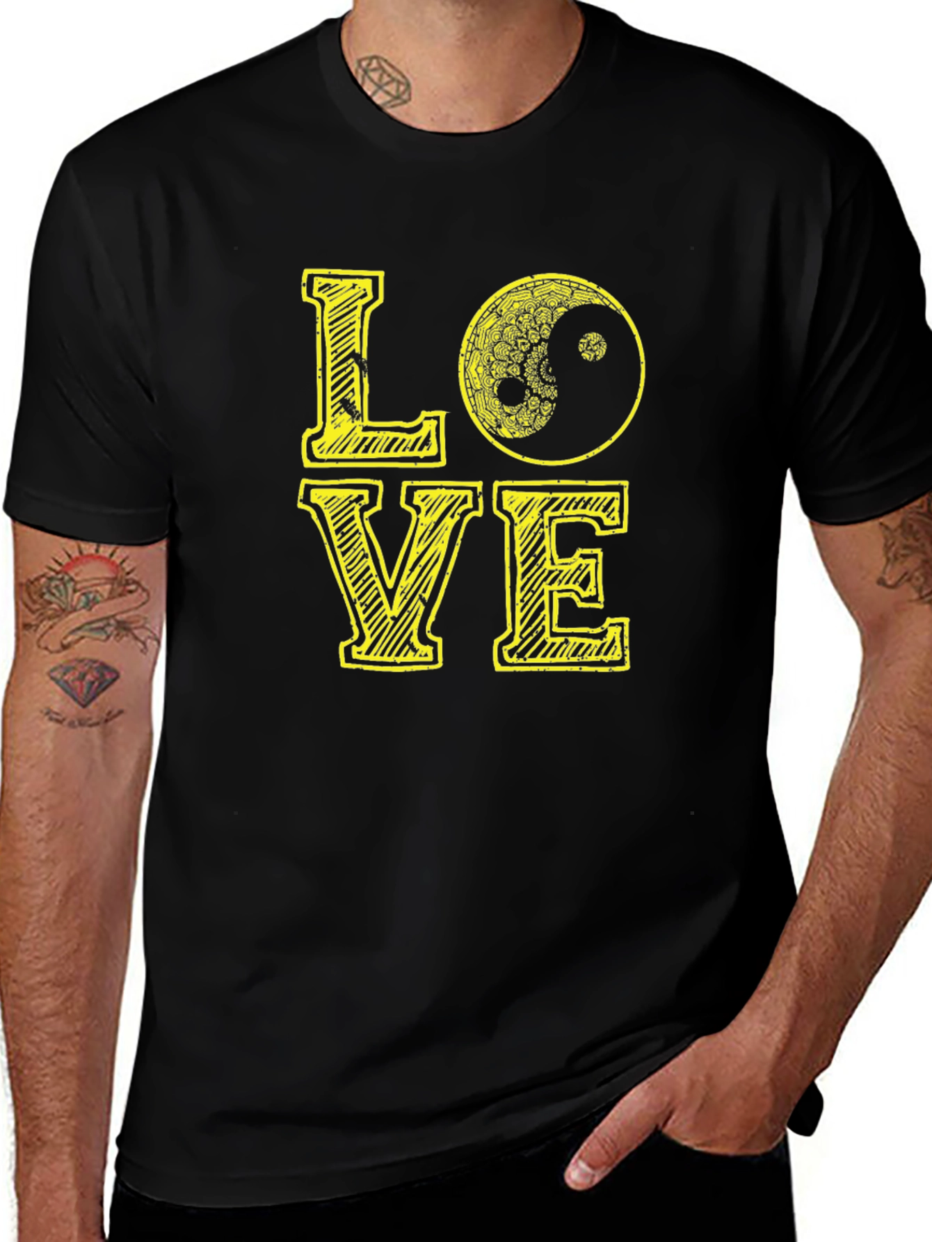 Yin Yang Love Graphic T-Shirt