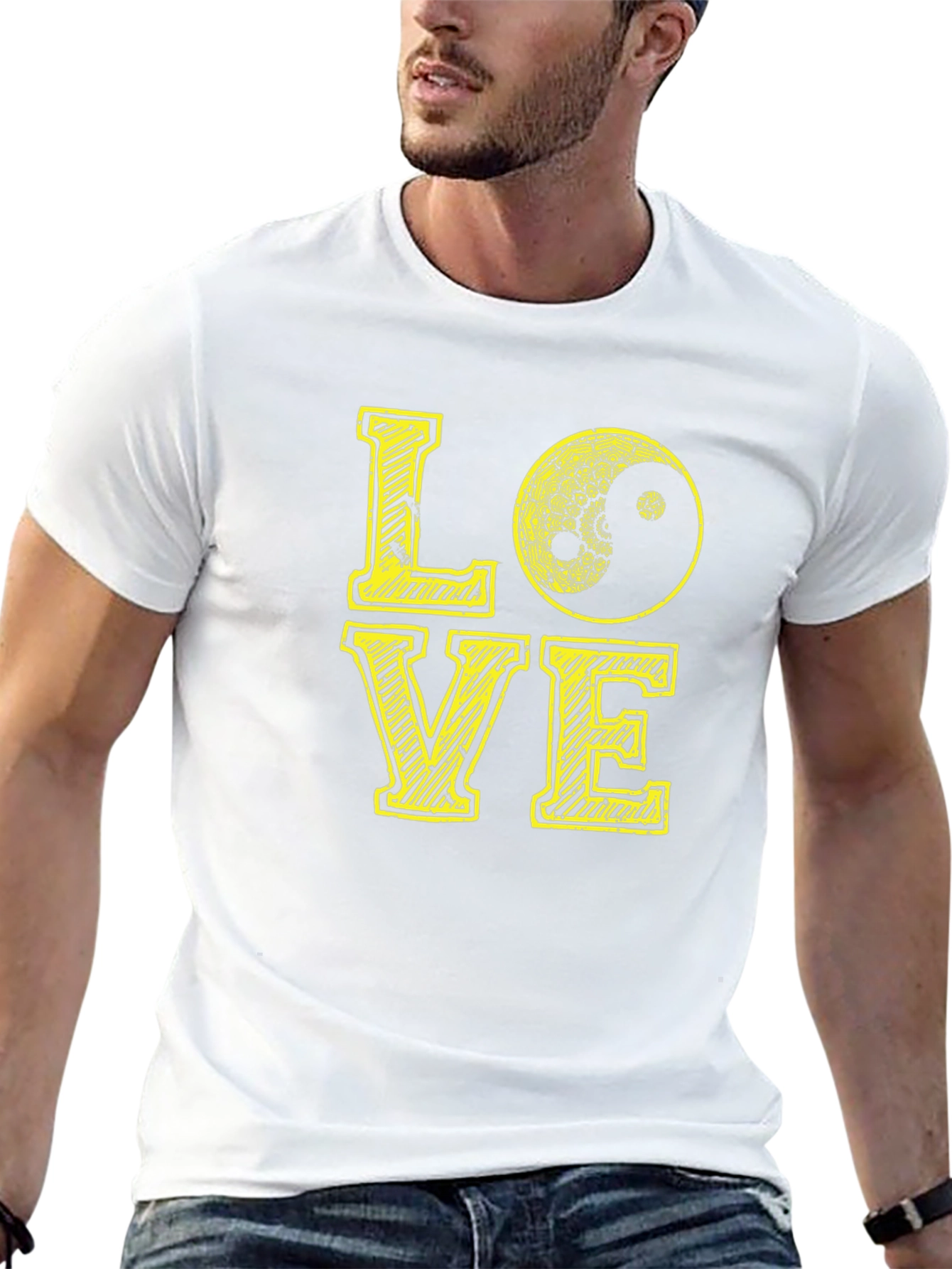 Yin Yang Love Graphic T-Shirt