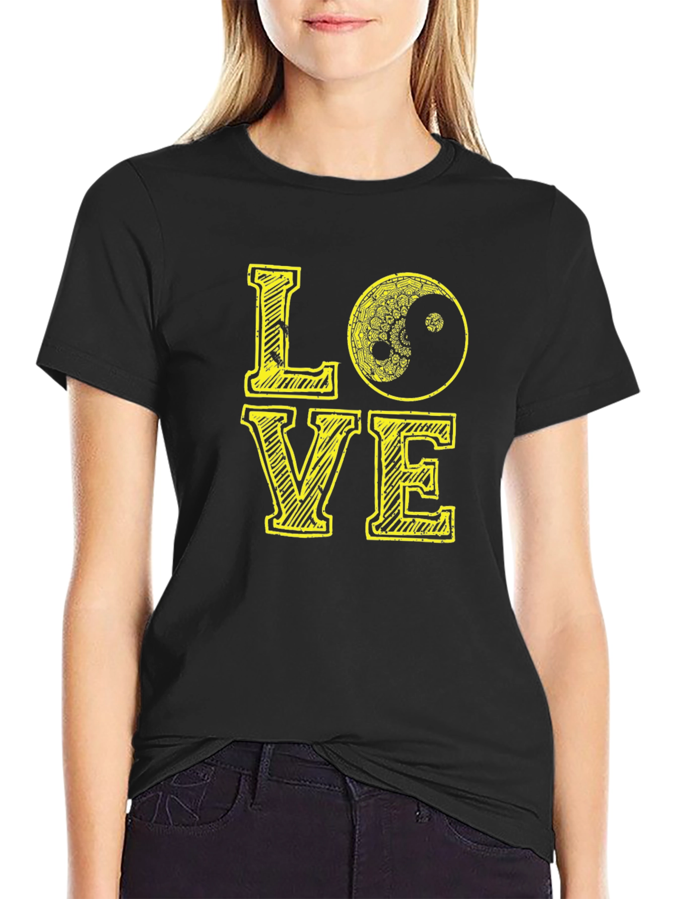 Yin Yang Love Graphic T-Shirt