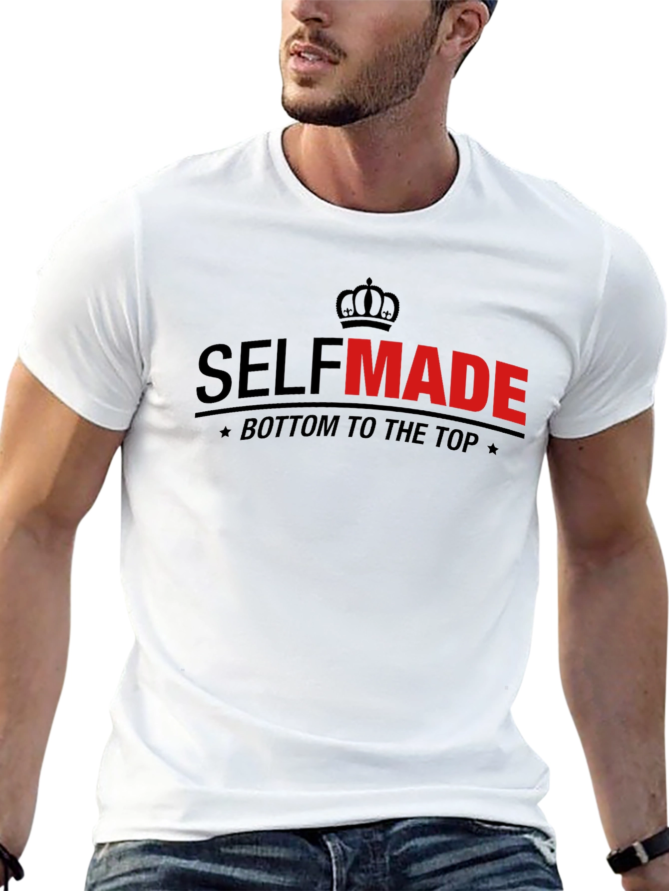 Self Made Graphic Tee - Premium Cotton Comfort