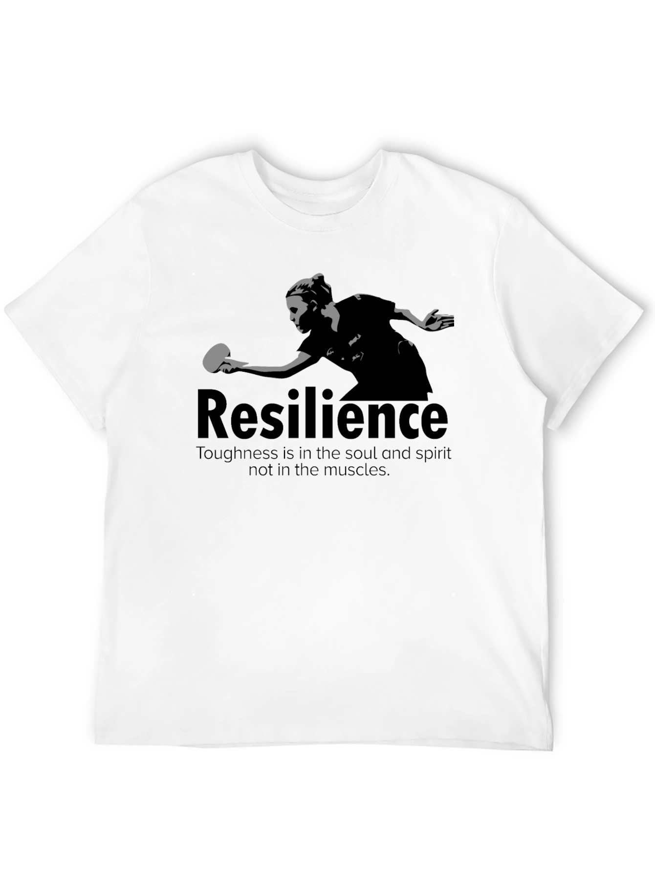 Resilience Table Tennis Graphic Tee - Black