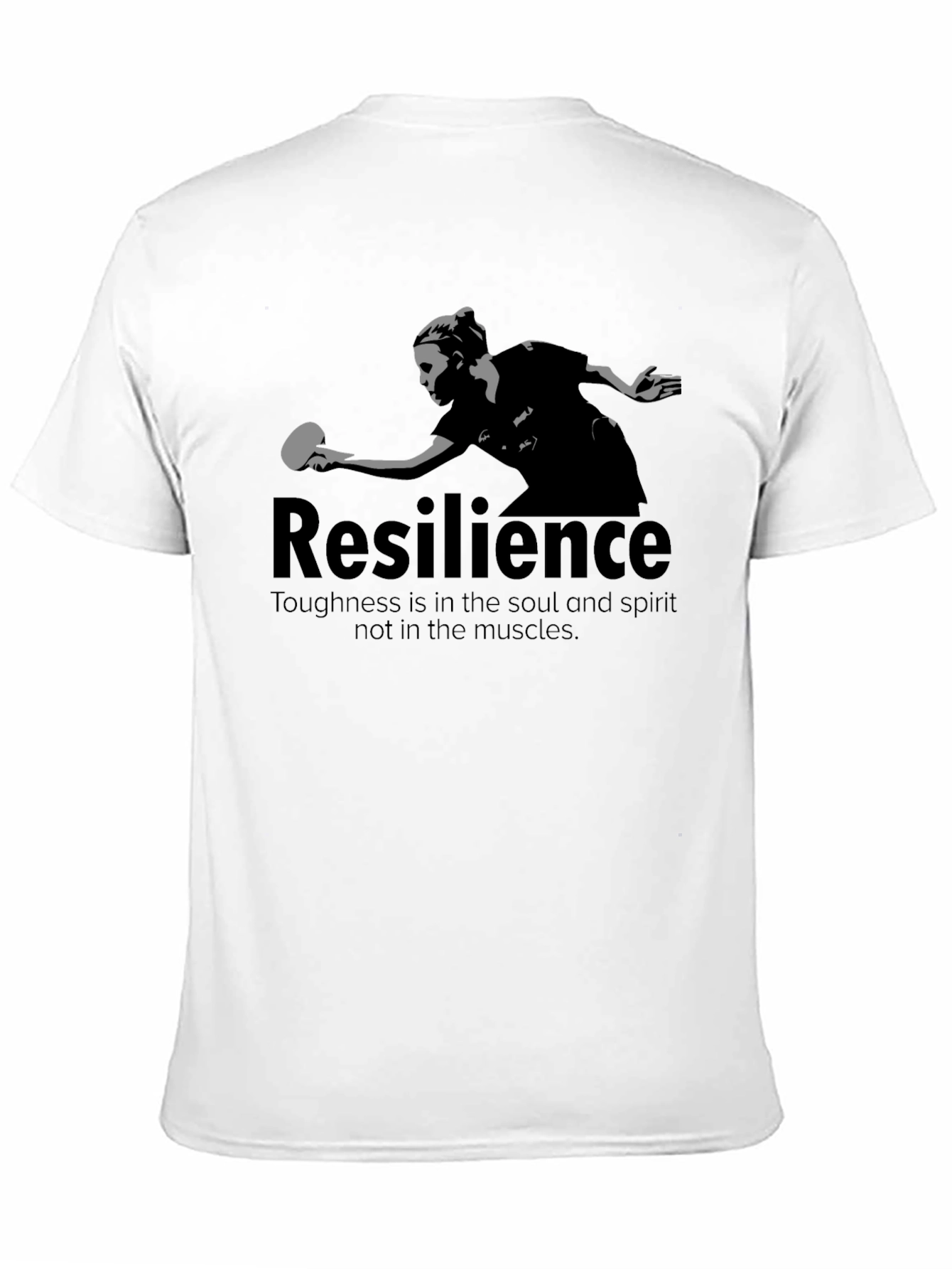 Resilience Table Tennis Graphic Tee - Black