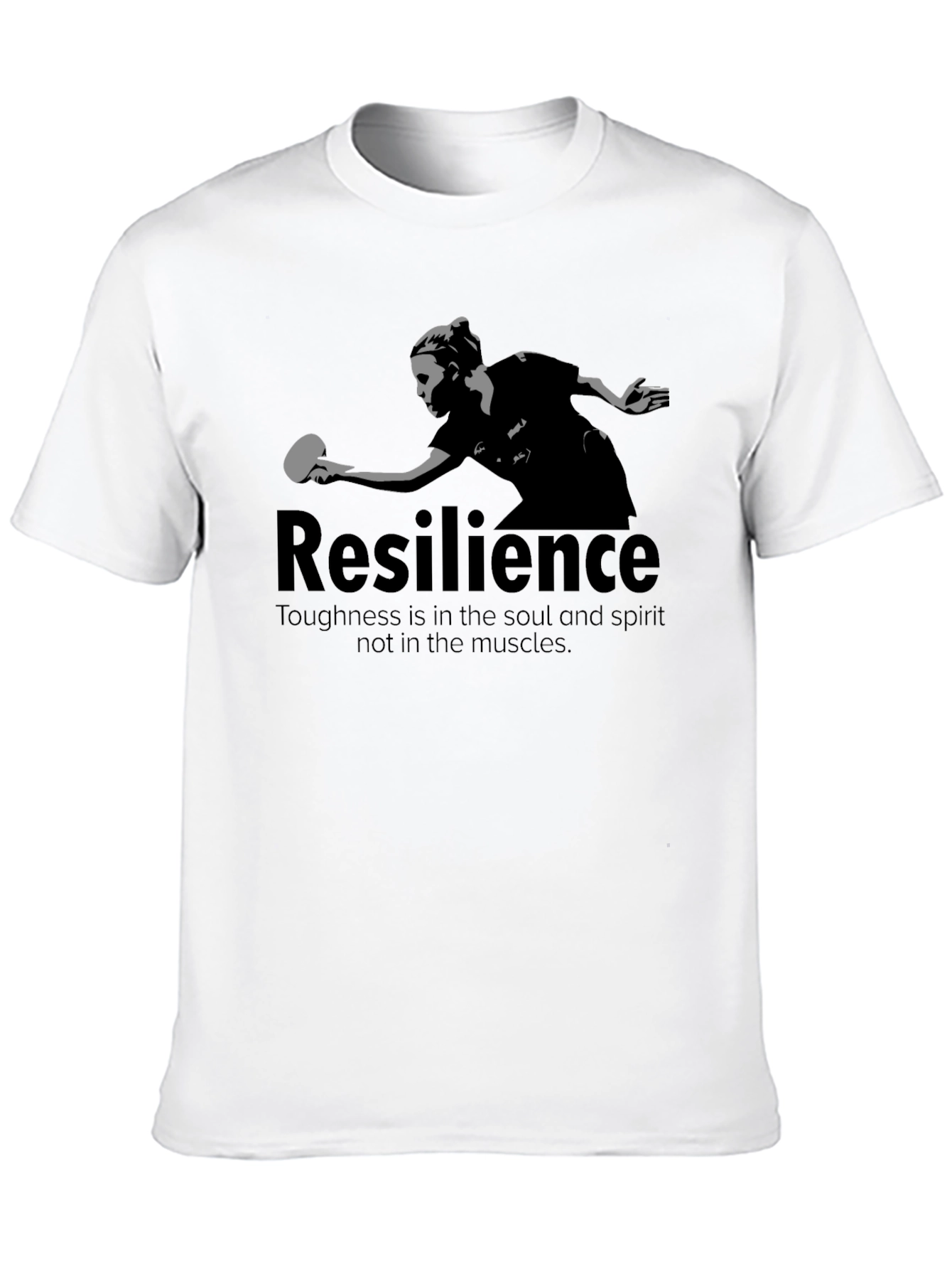 Resilience Table Tennis Graphic Tee - Black