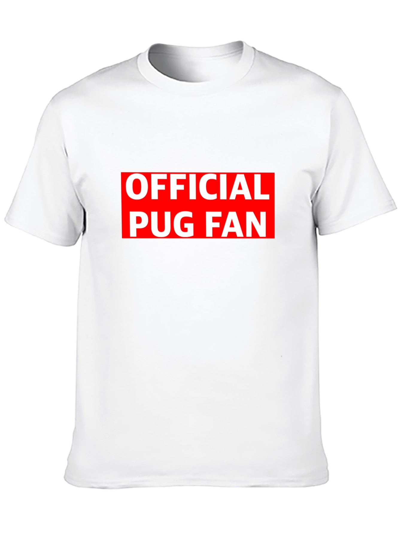 Official Pug Fan Black T-Shirt