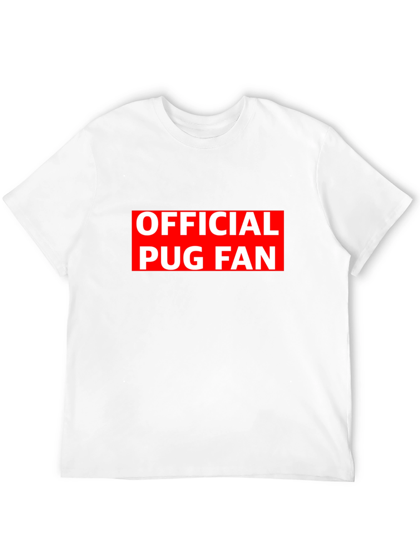 Official Pug Fan Black T-Shirt