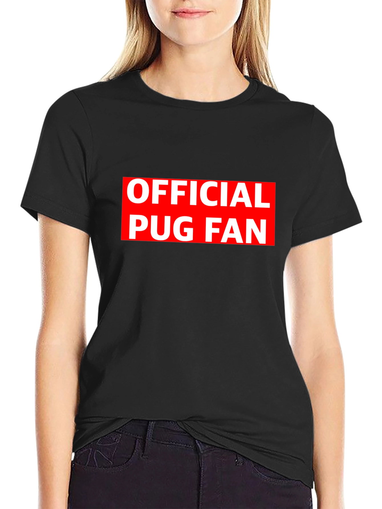 Official Pug Fan Black T-Shirt