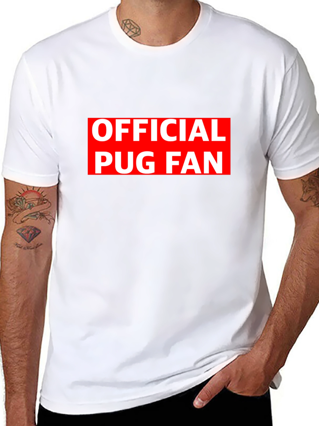 Official Pug Fan Black T-Shirt