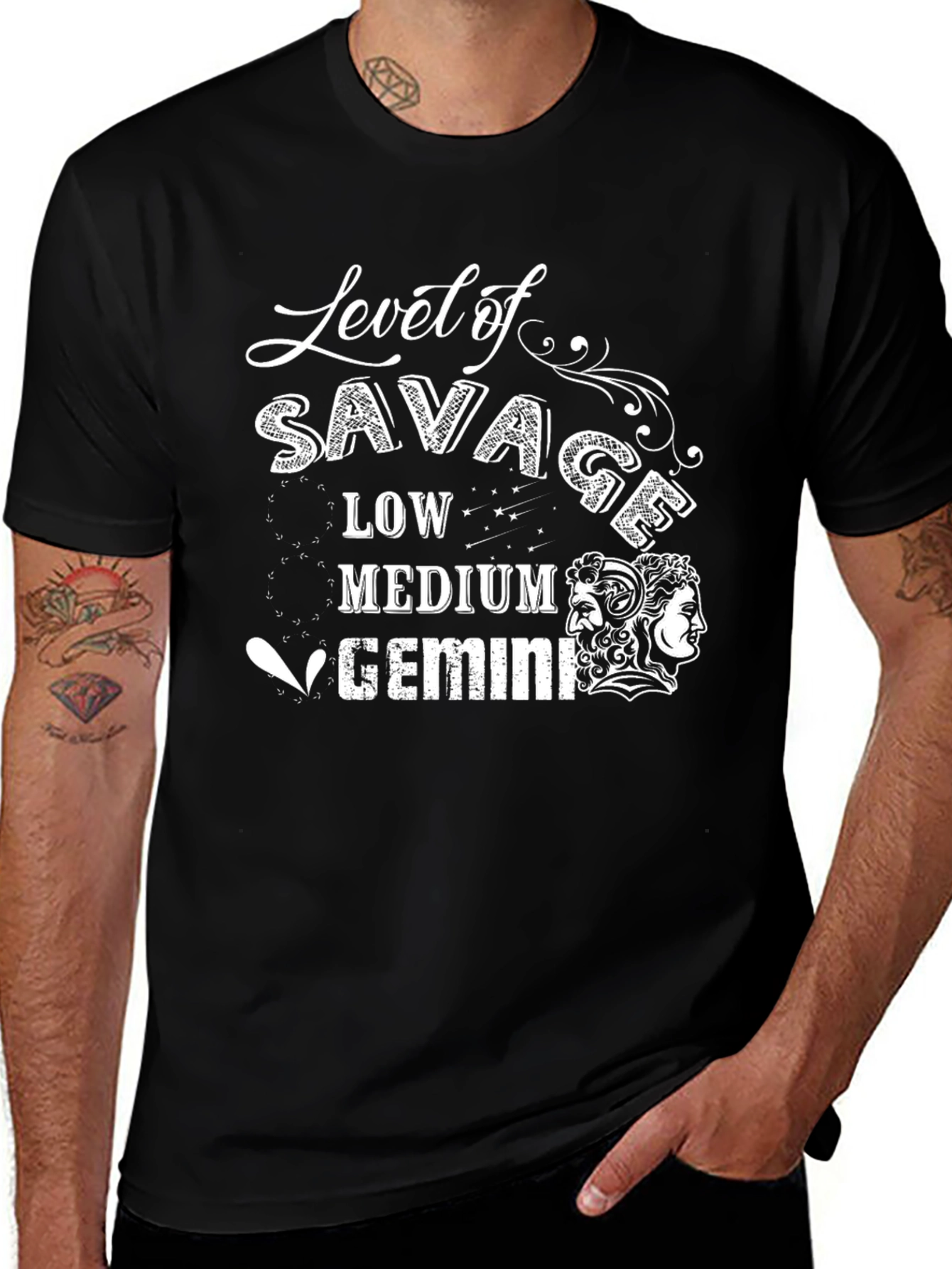 Level of Savage Gemini Zodiac T-Shirt
