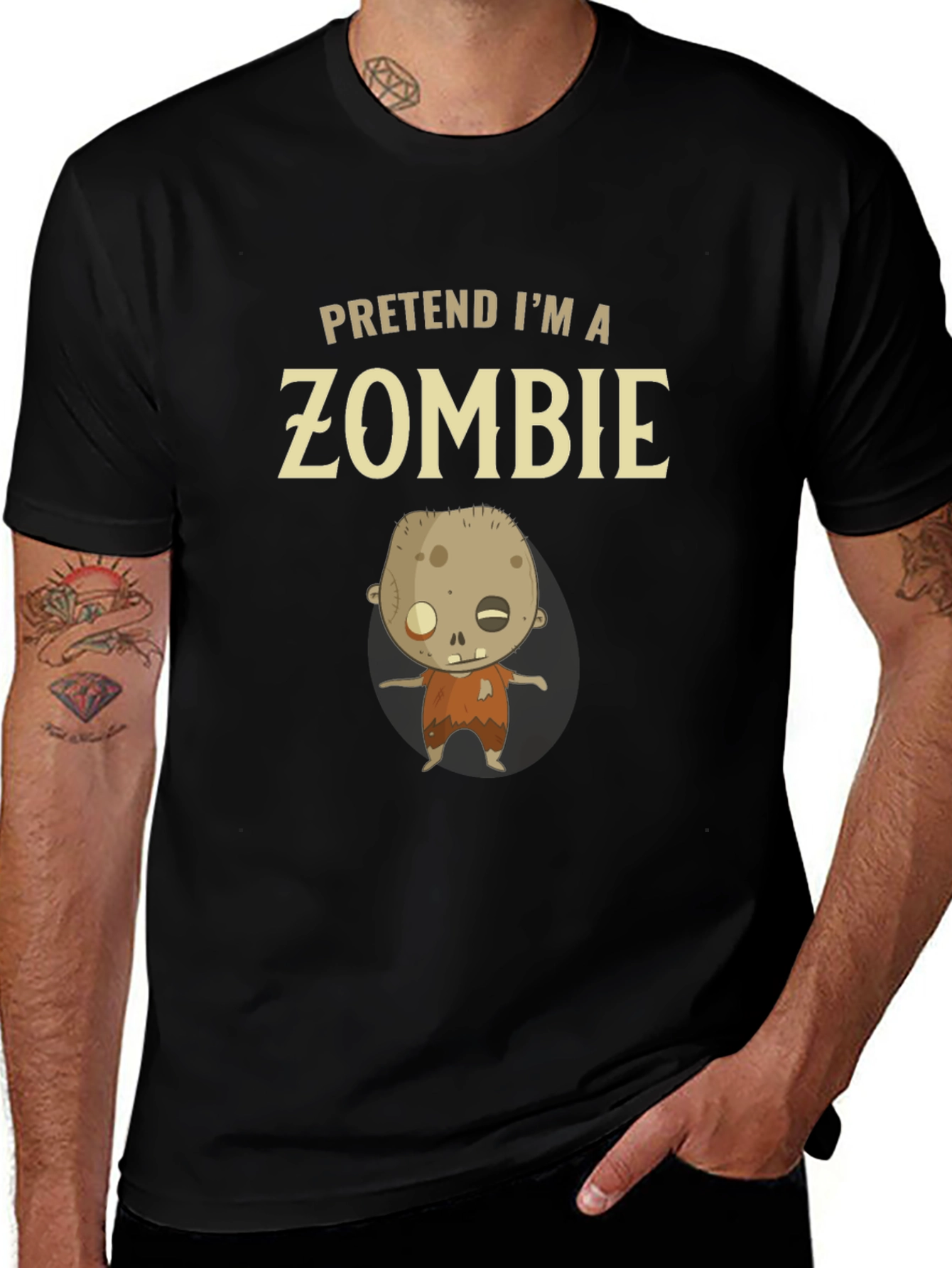 Pretend Im a Zombie T-Shirt - Funny Halloween Costume