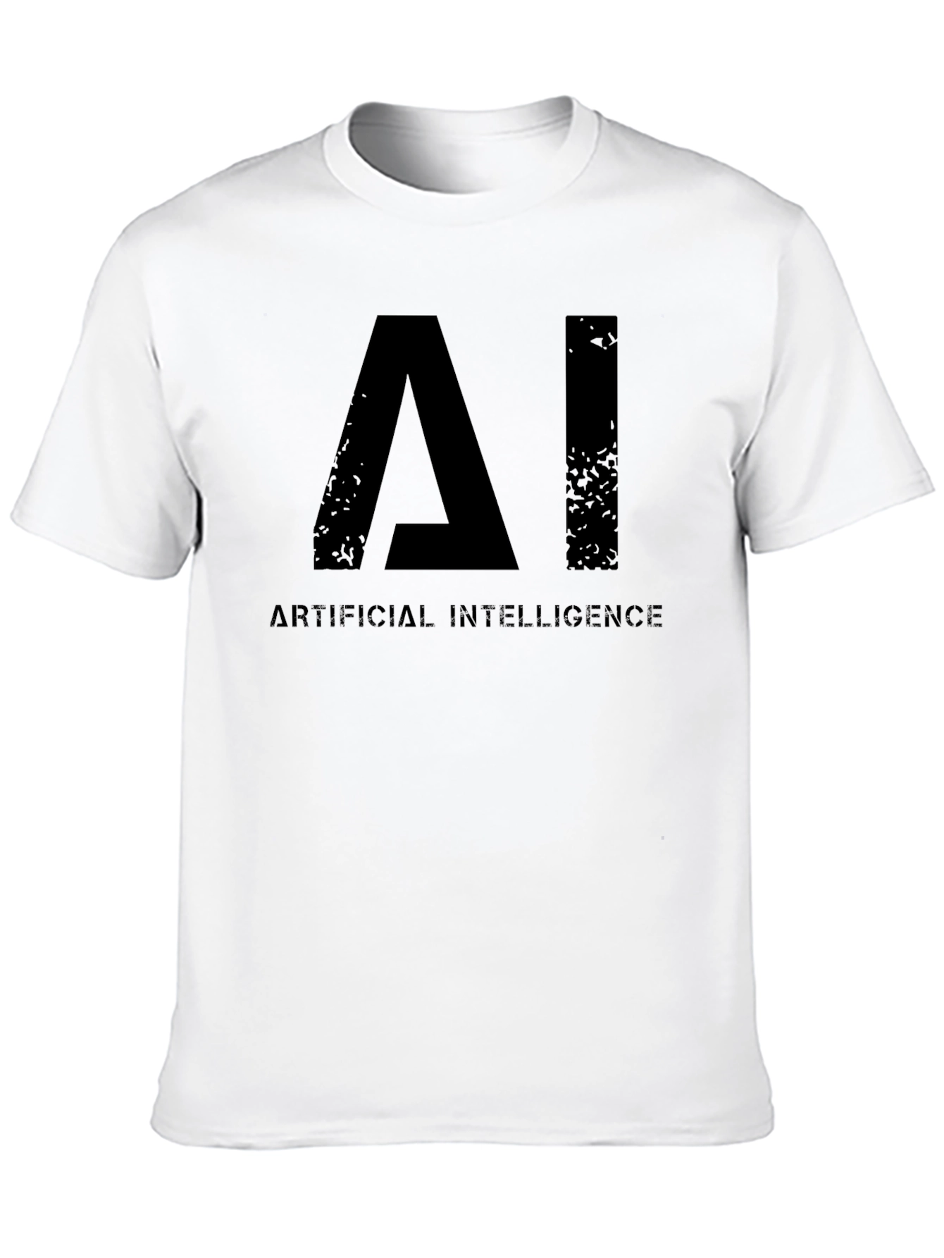 AI Artificial Intelligence Graphic Black T-Shirt