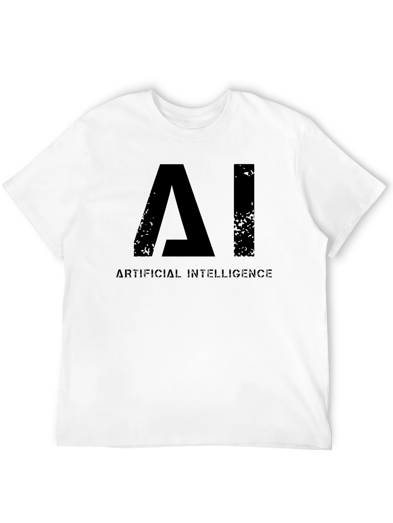 AI Artificial Intelligence Graphic Black T-Shirt
