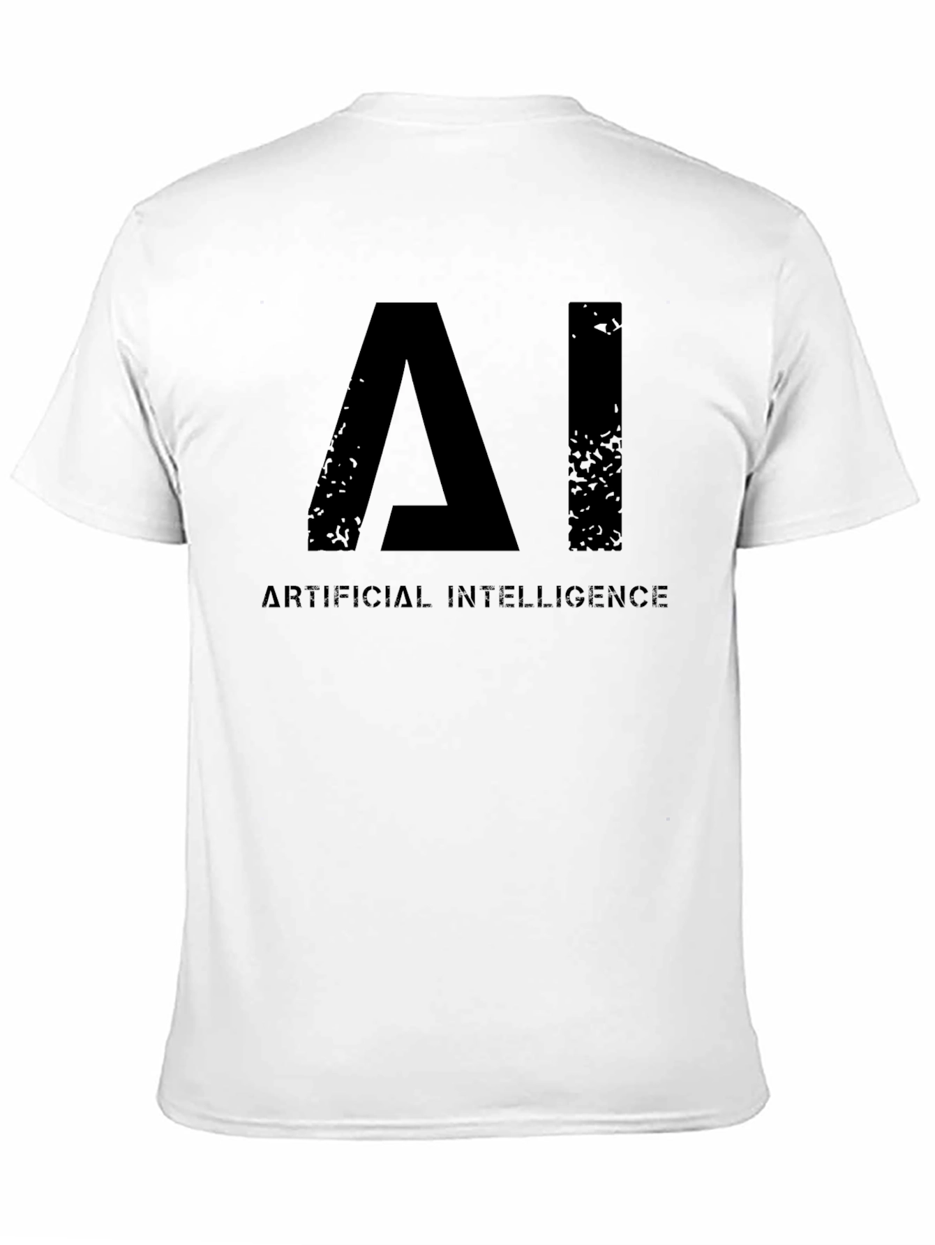 AI Artificial Intelligence Graphic Black T-Shirt