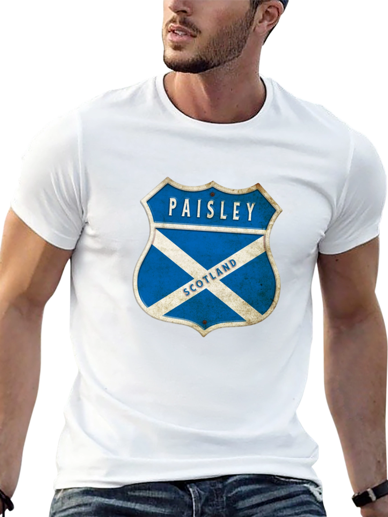 Paisley Scotland Crest T-Shirt