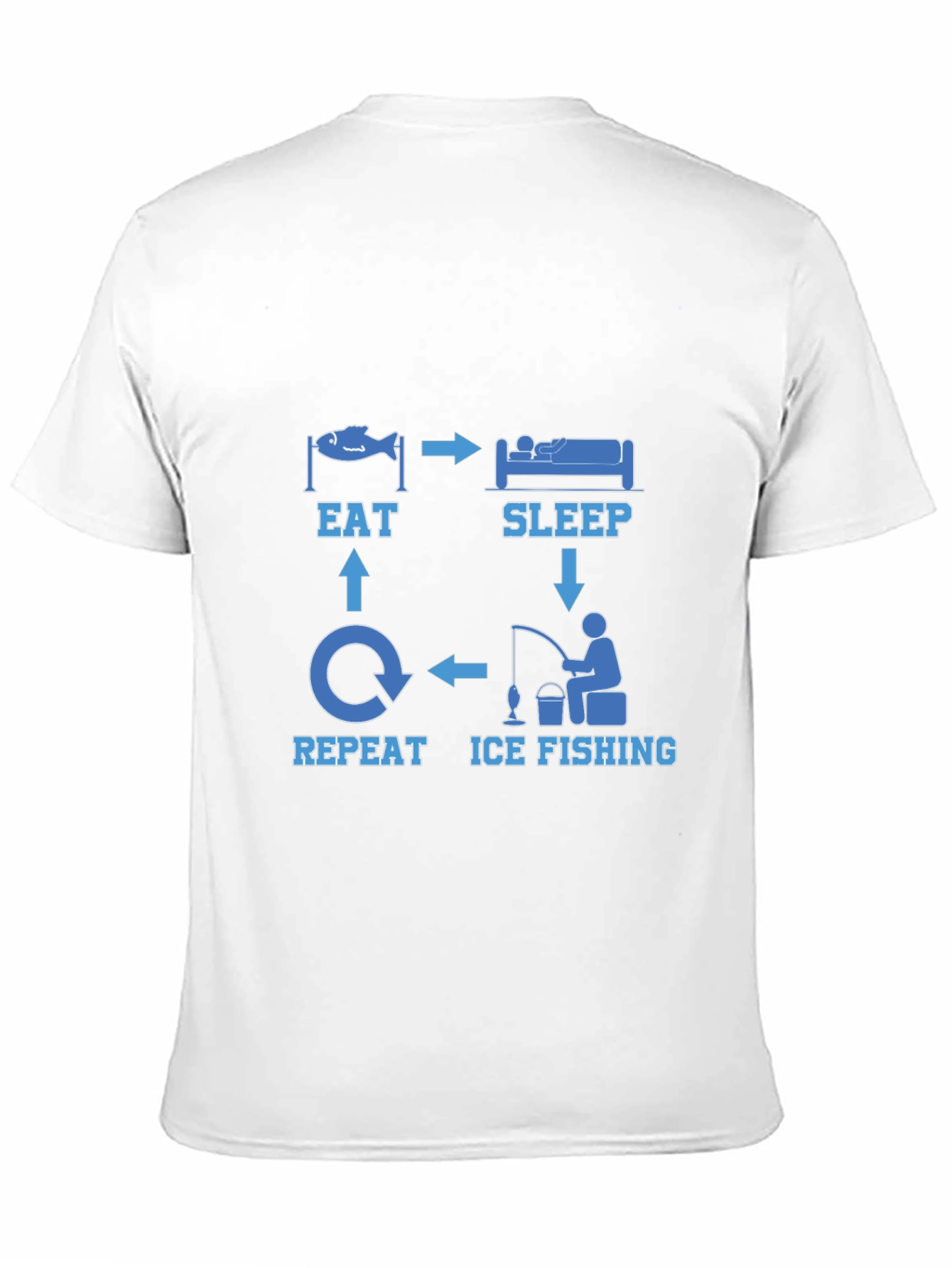 Eat Sleep Ice Fishing Repeat T-Shirt
