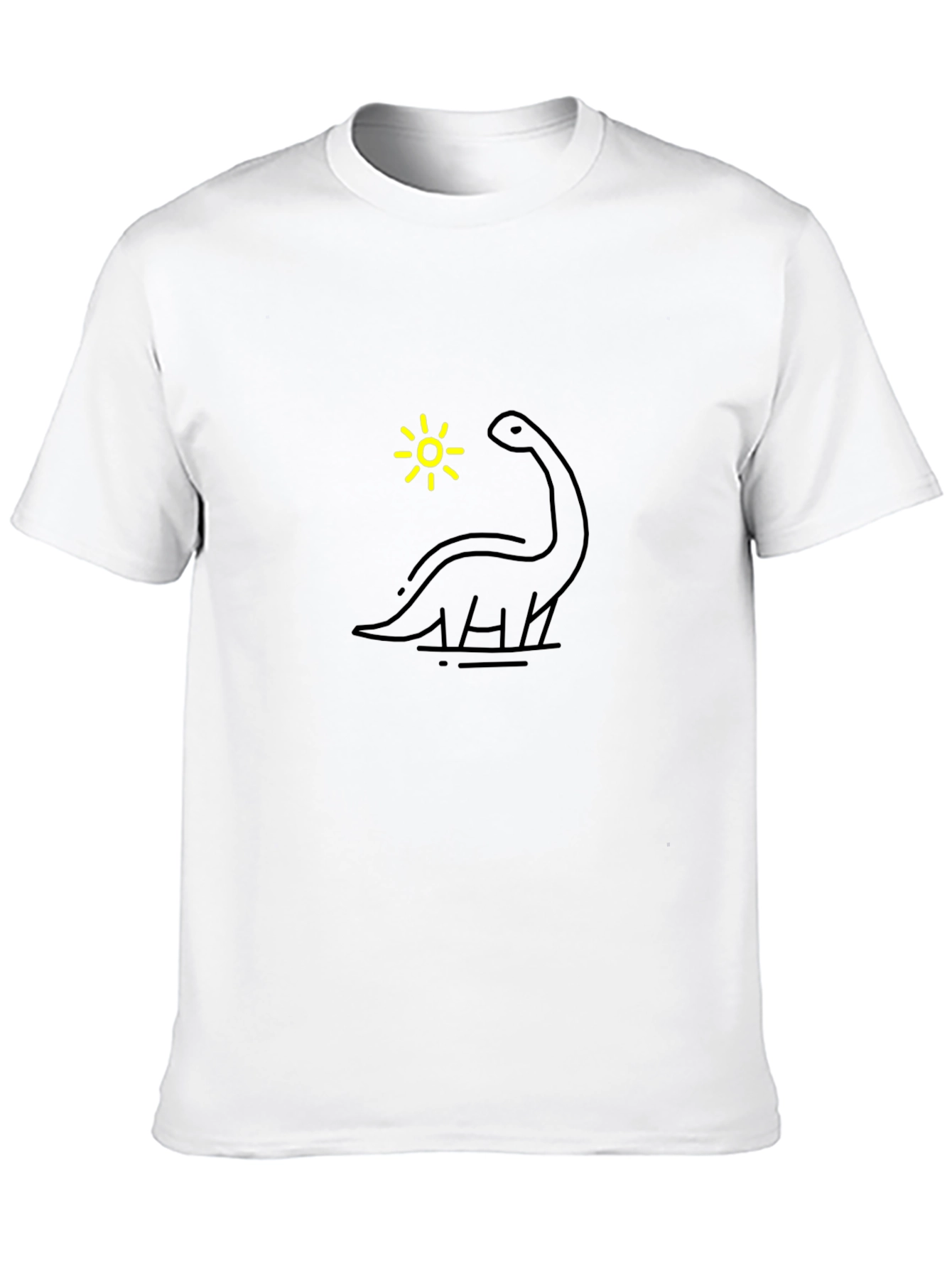 Dino & Sun Black Graphic Tee
