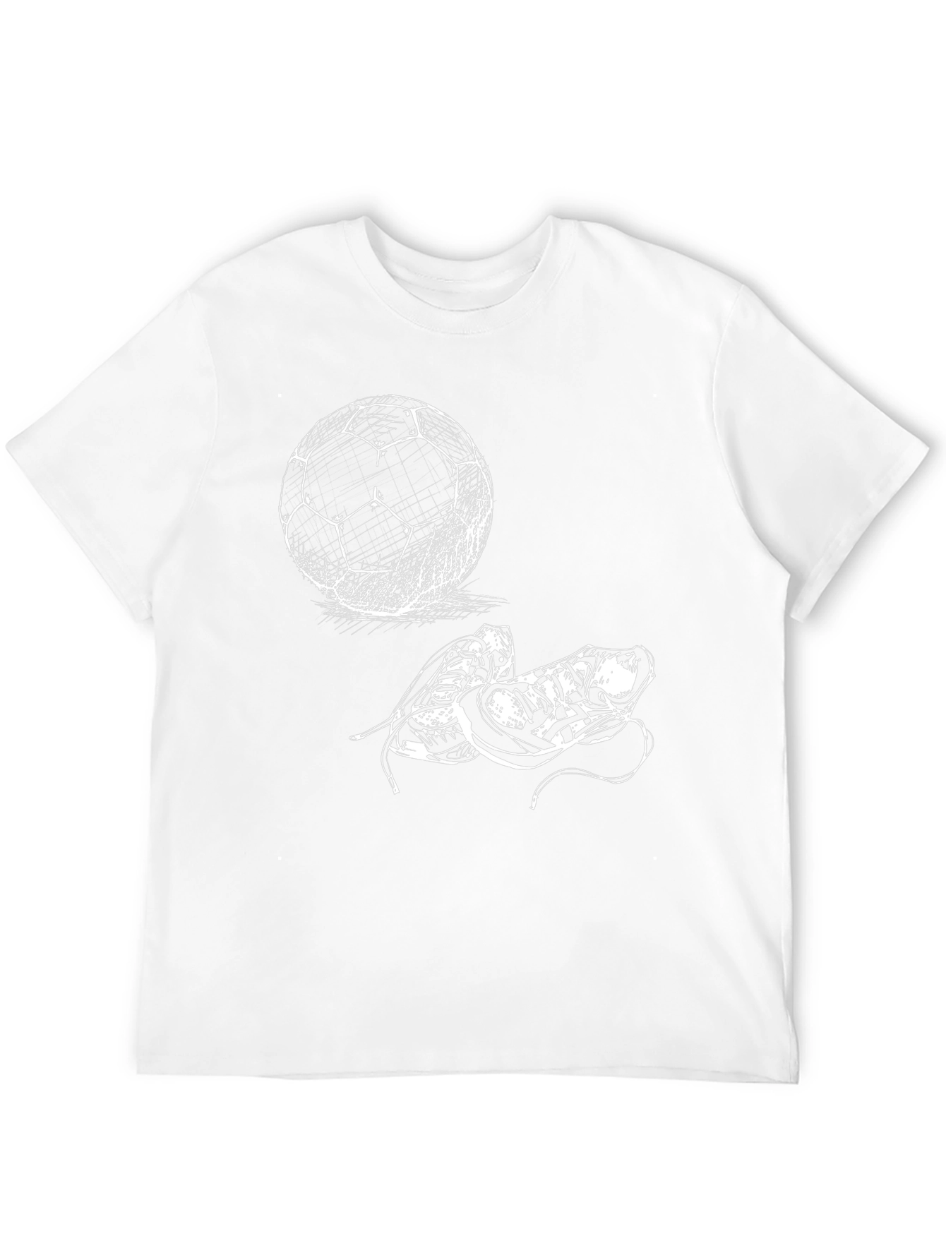 Soccer Ball & Cleats Graphic Tee - Black