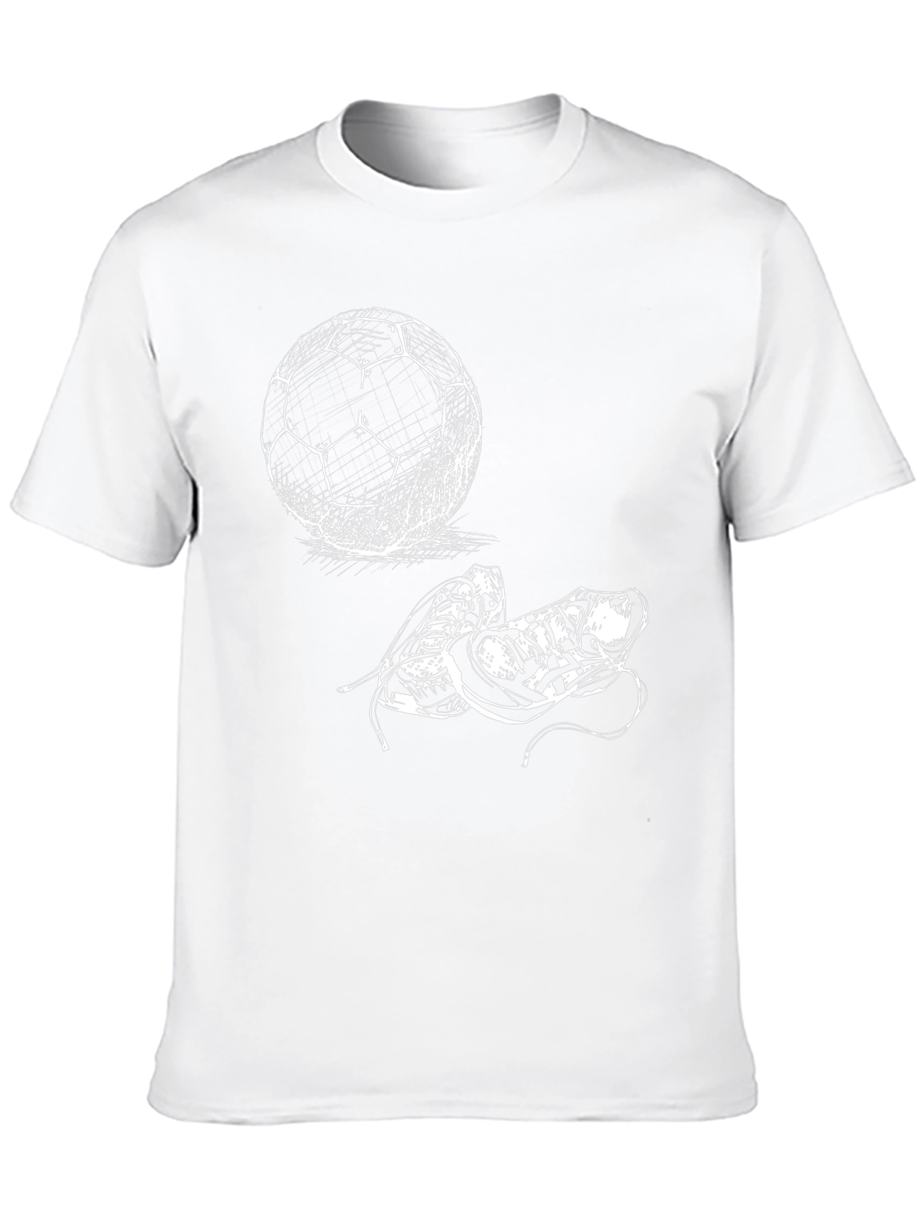 Soccer Ball & Cleats Graphic Tee - Black