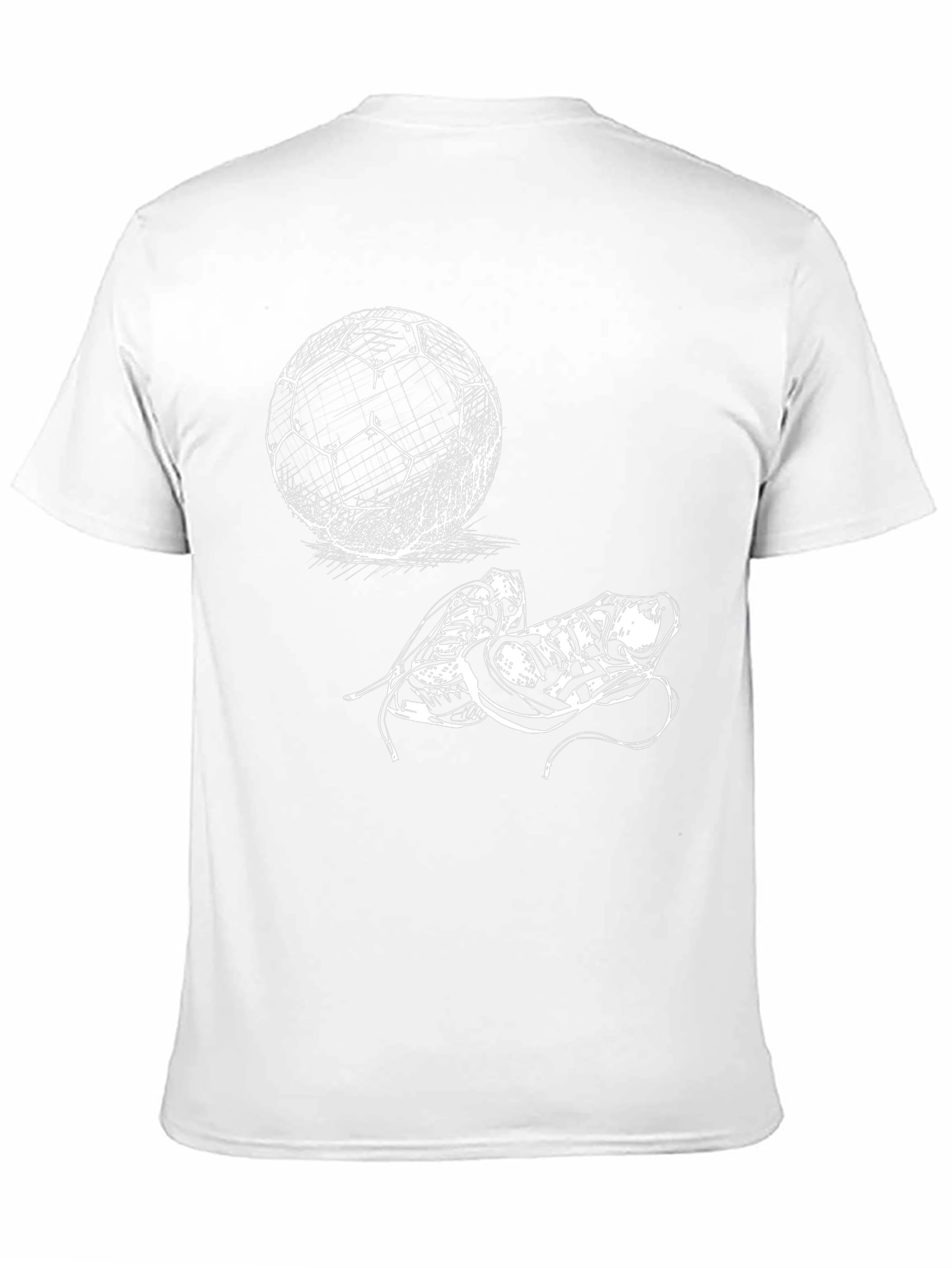 Soccer Ball & Cleats Graphic Tee - Black