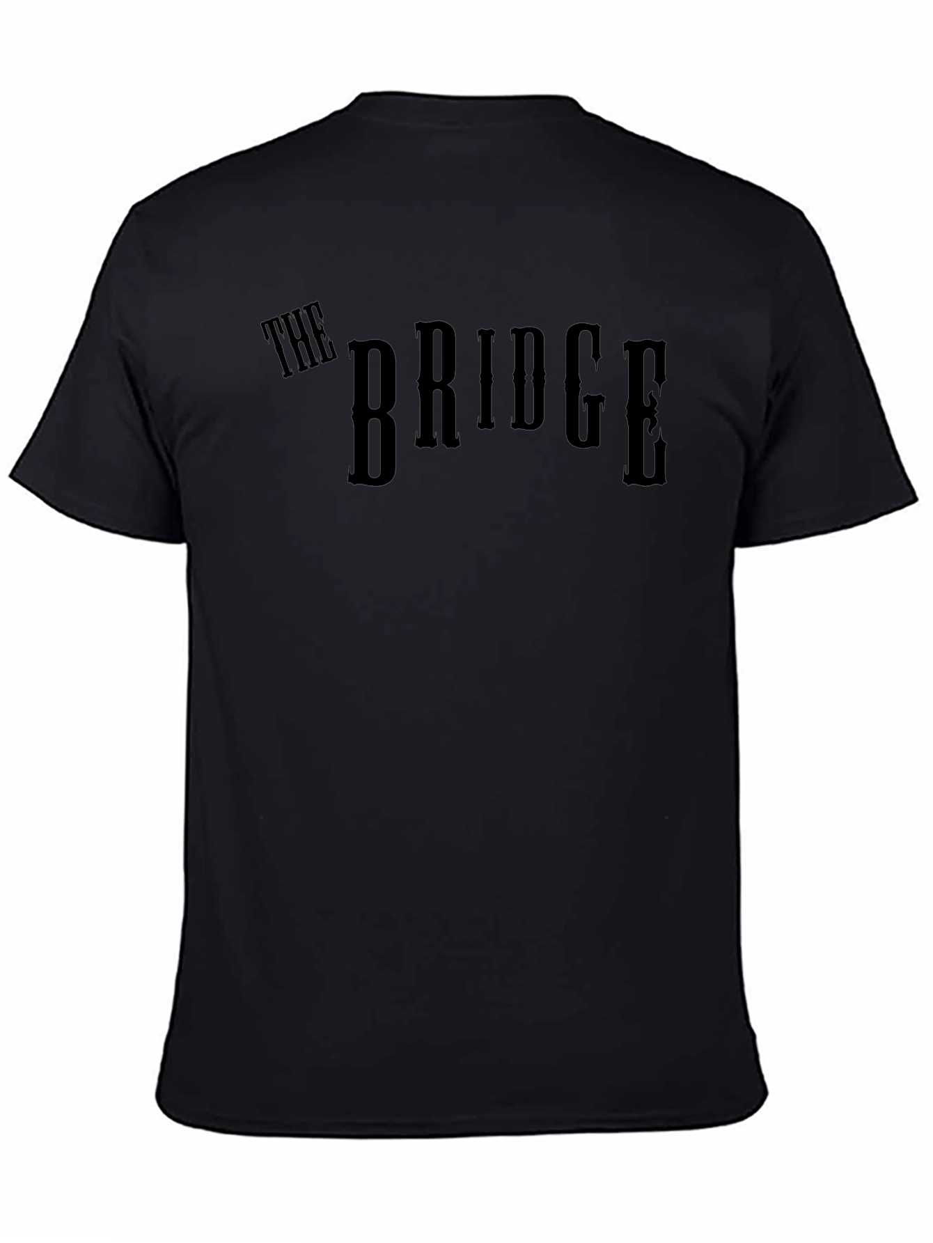The Bridge Graphic Tee - Mens Black Cotton T-Shirt