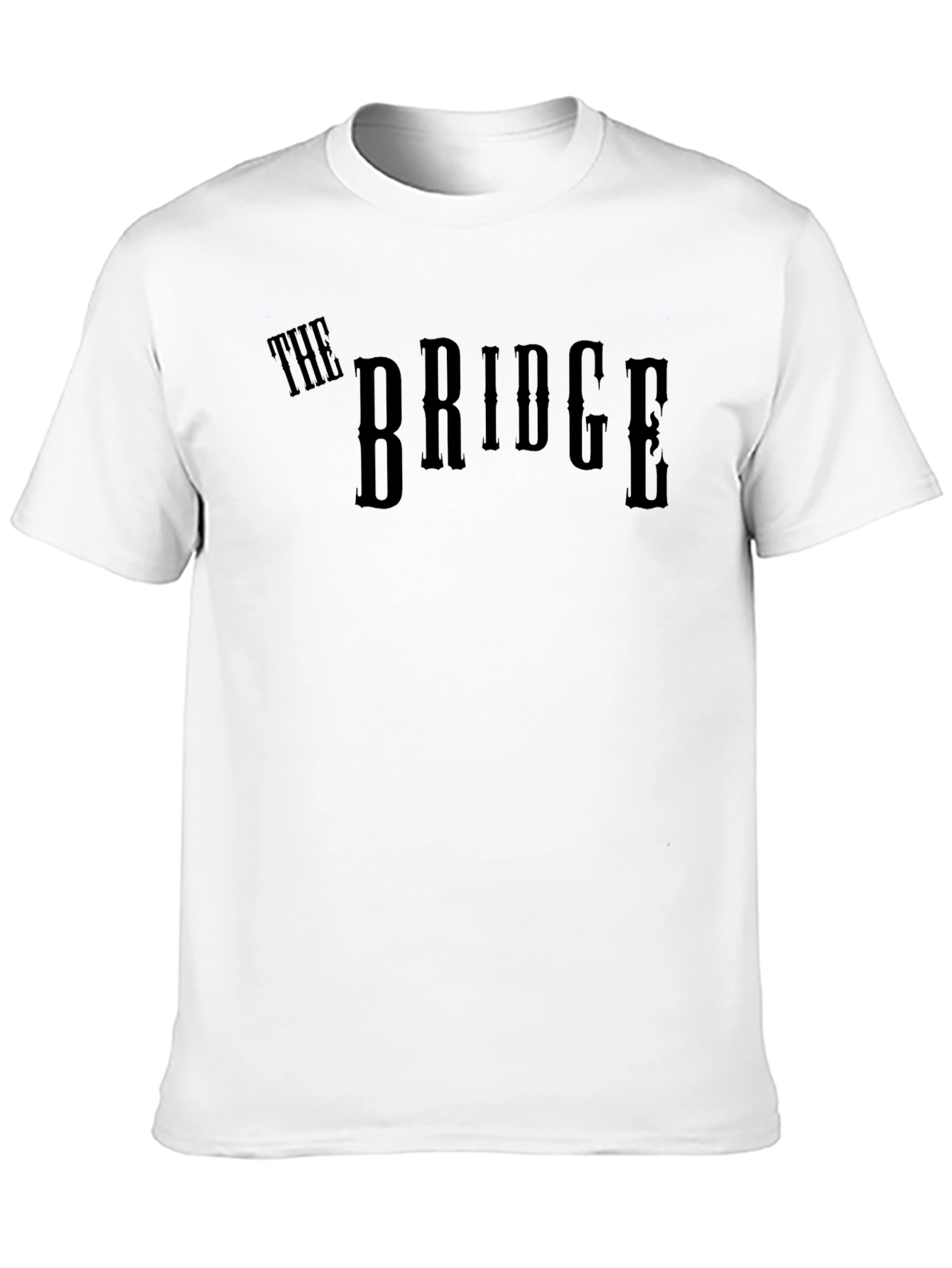The Bridge Graphic Tee - Mens Black Cotton T-Shirt
