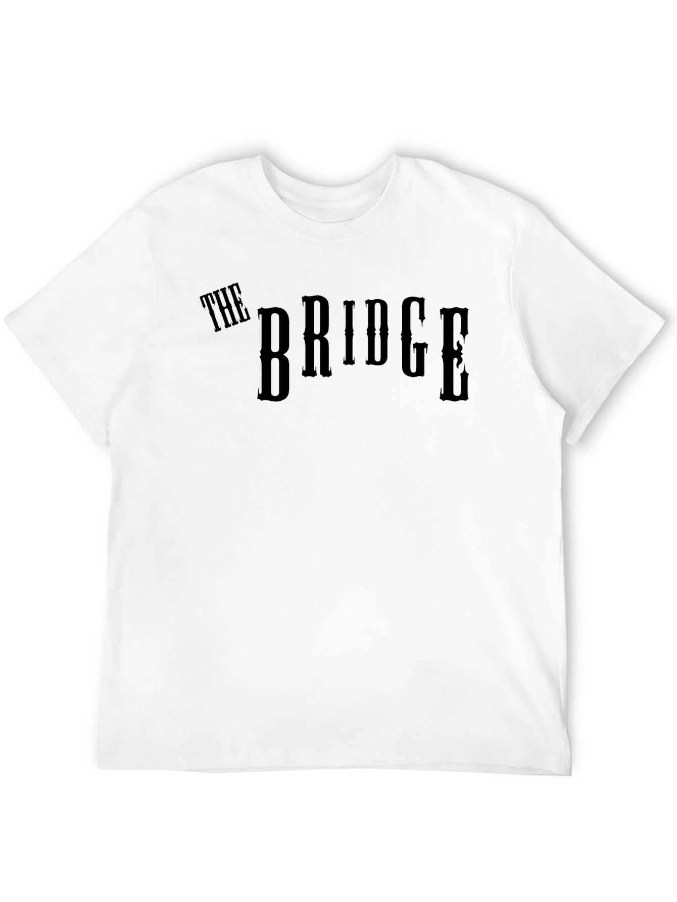 The Bridge Graphic Tee - Mens Black Cotton T-Shirt