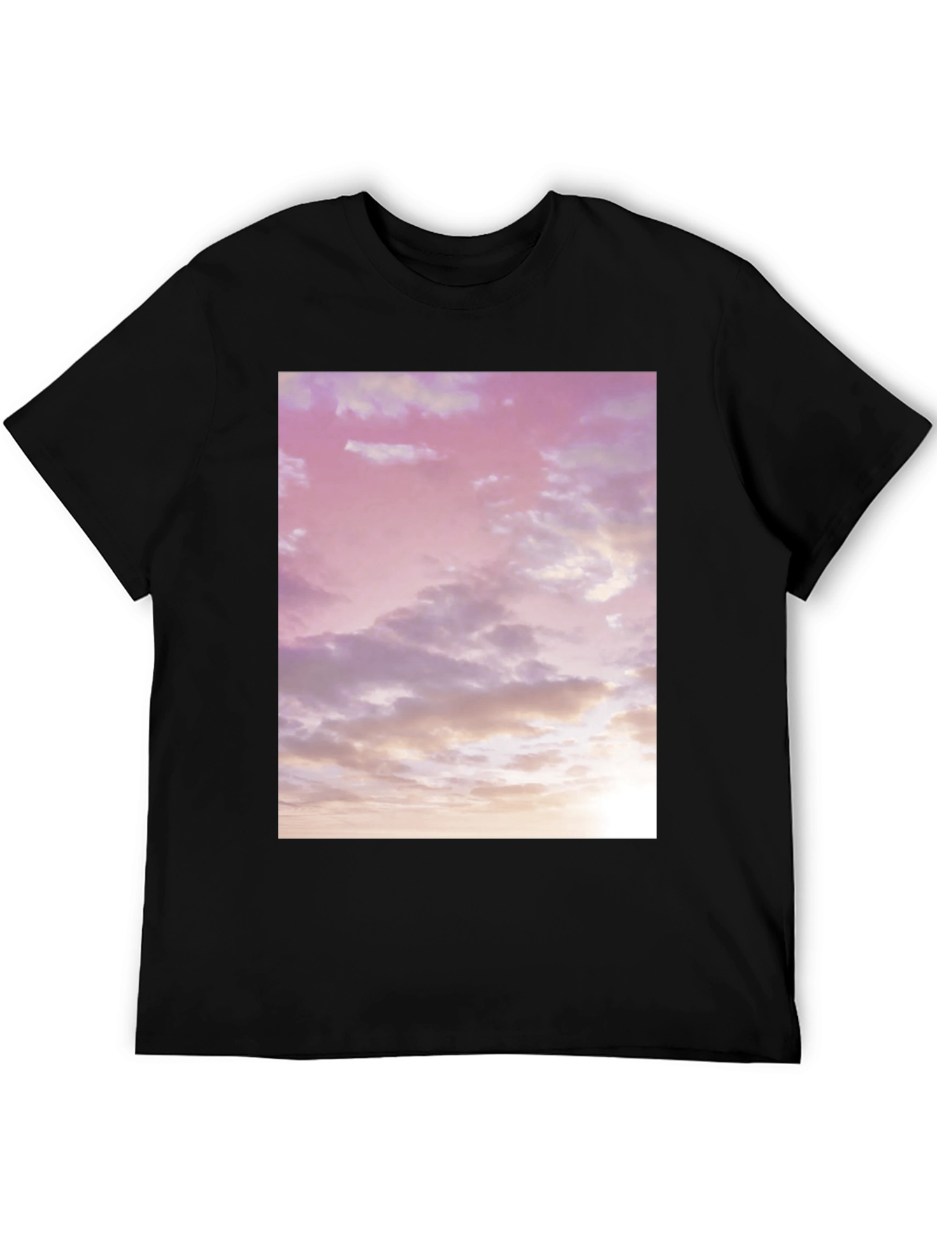 Sky Print Black T-Shirt