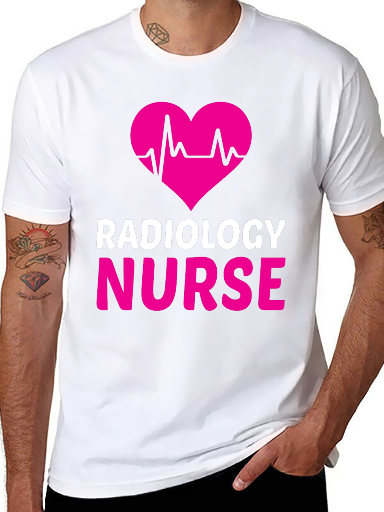 Radiology Nurse Heartbeat Graphic Tee