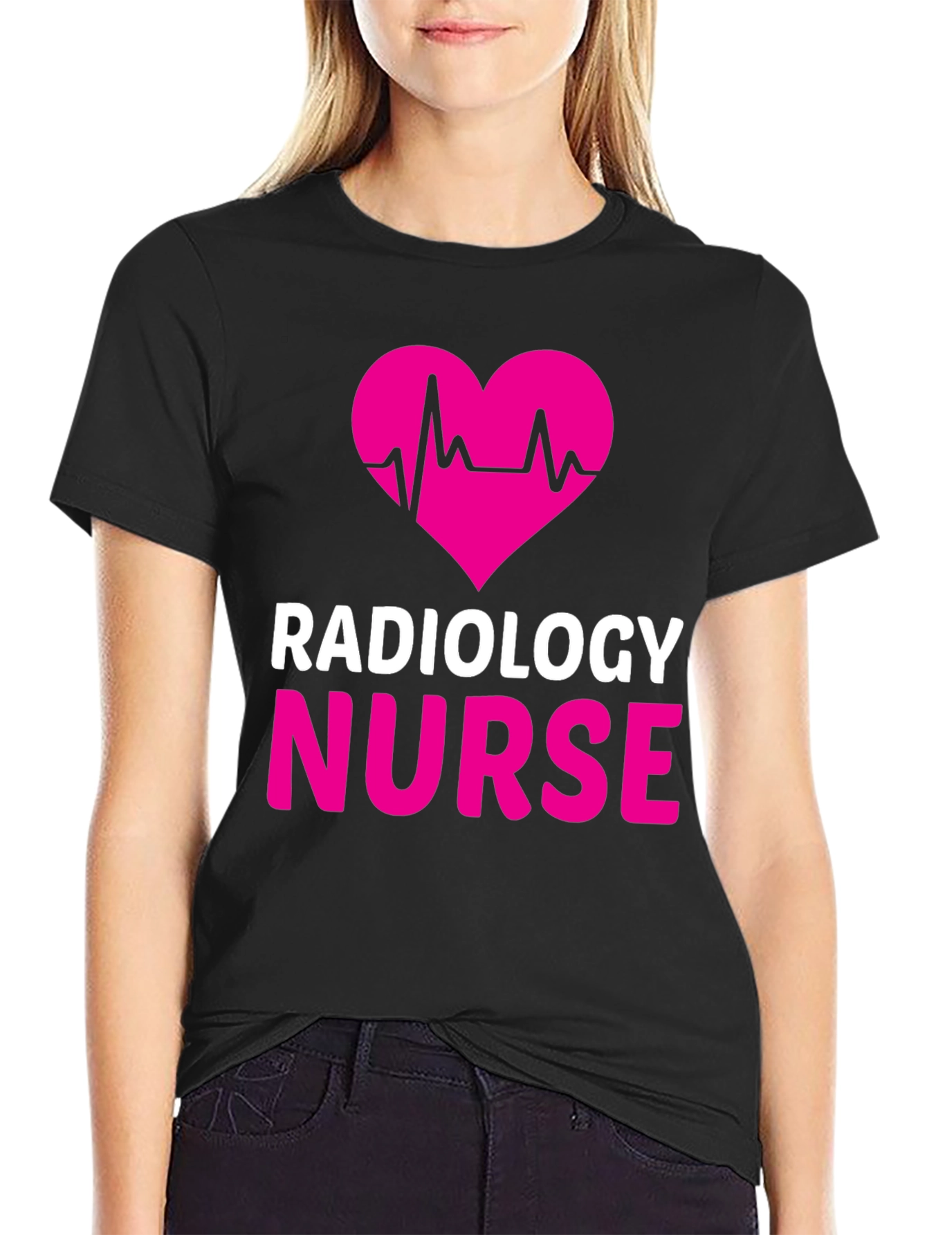 Radiology Nurse Heartbeat Graphic Tee