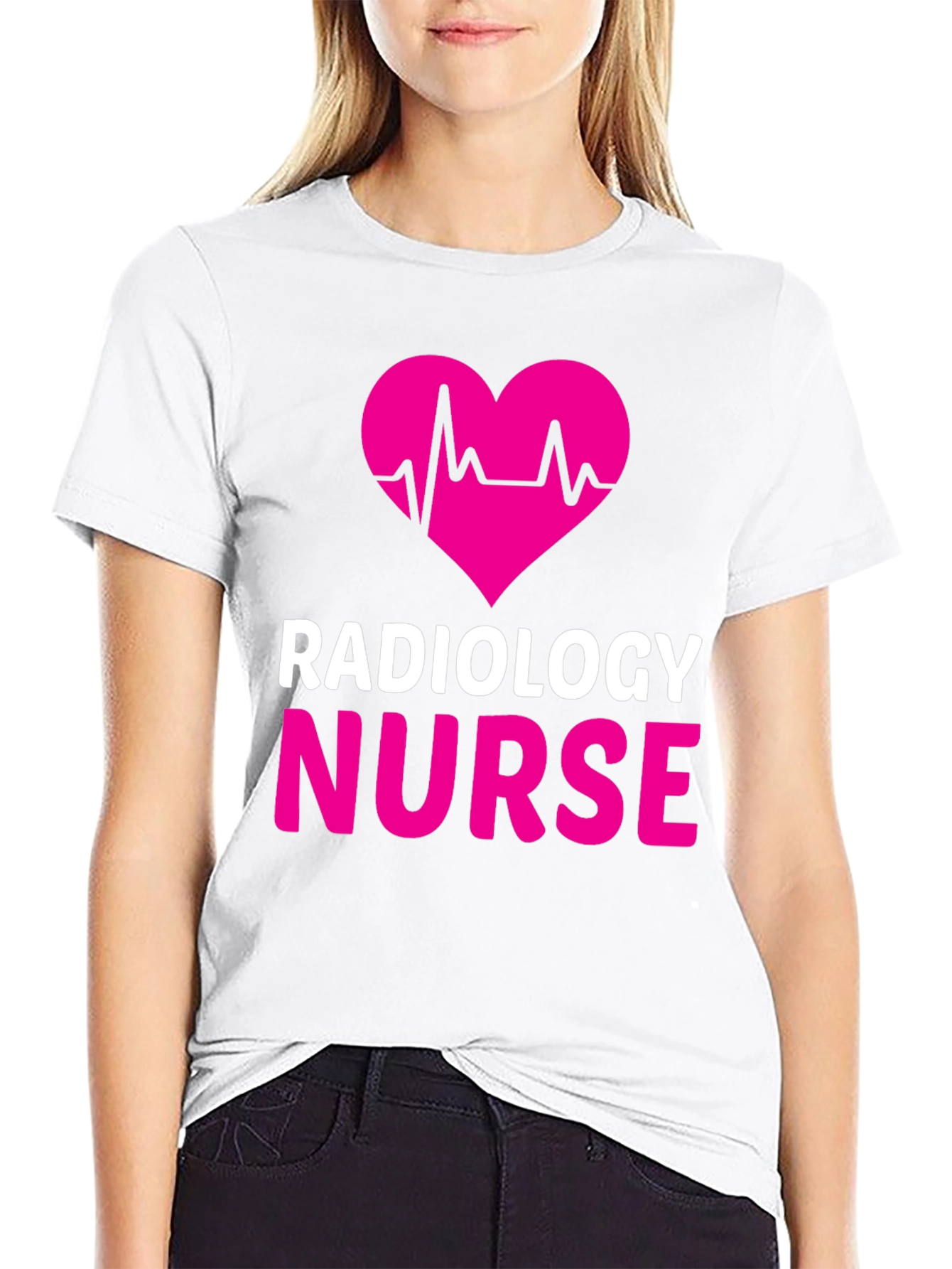 Radiology Nurse Heartbeat Graphic Tee