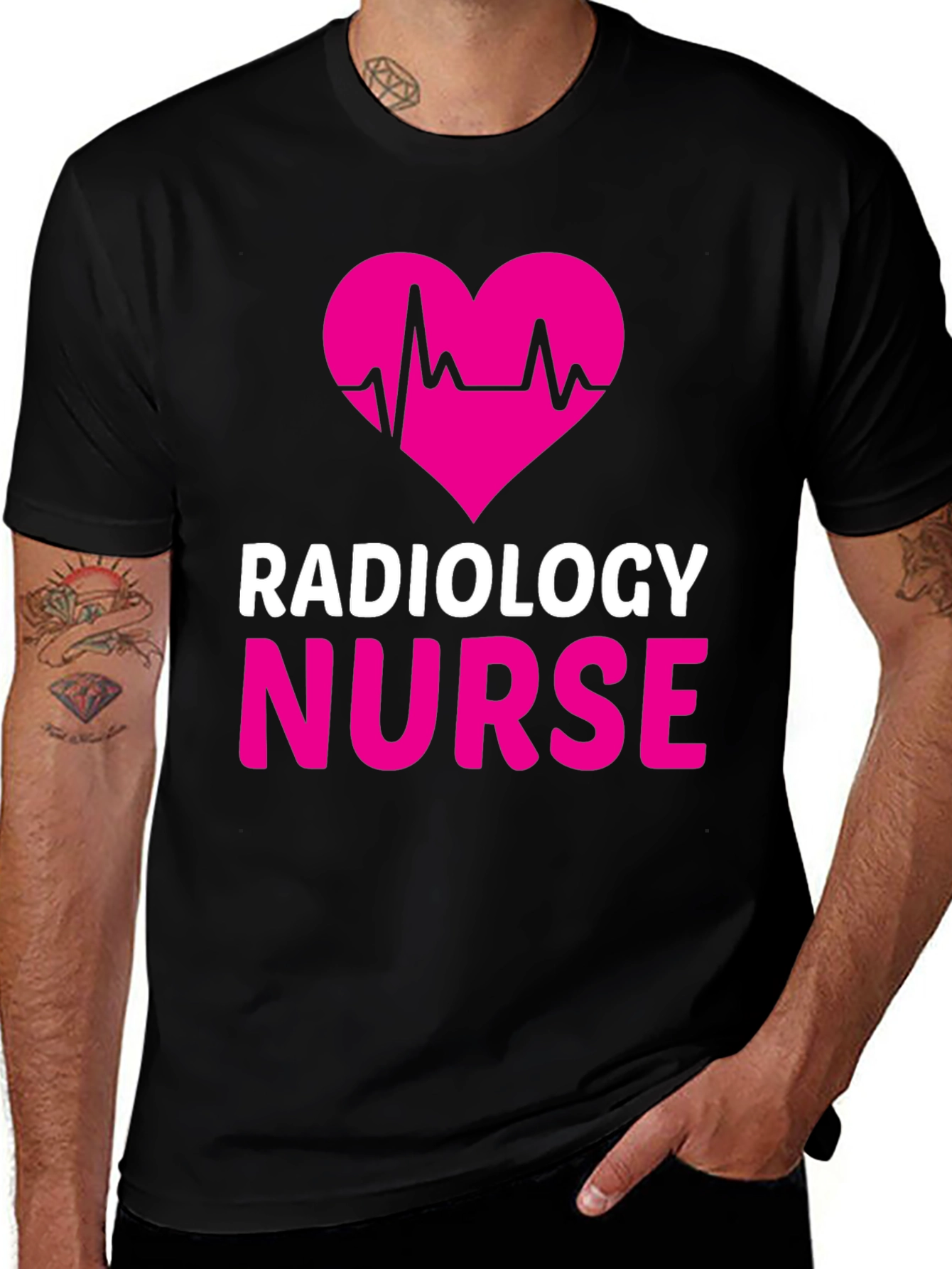 Radiology Nurse Heartbeat Graphic Tee