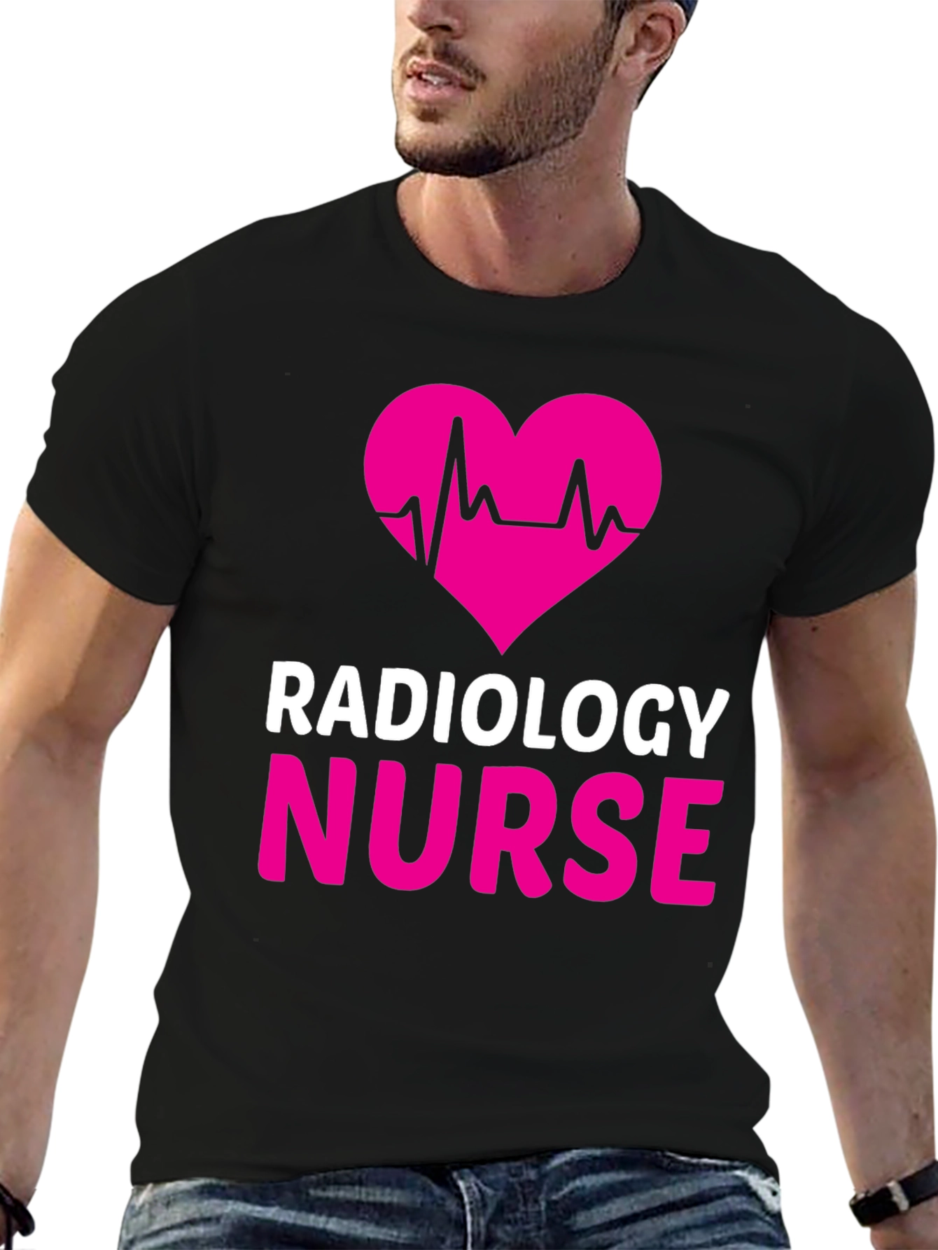 Radiology Nurse Heartbeat Graphic Tee