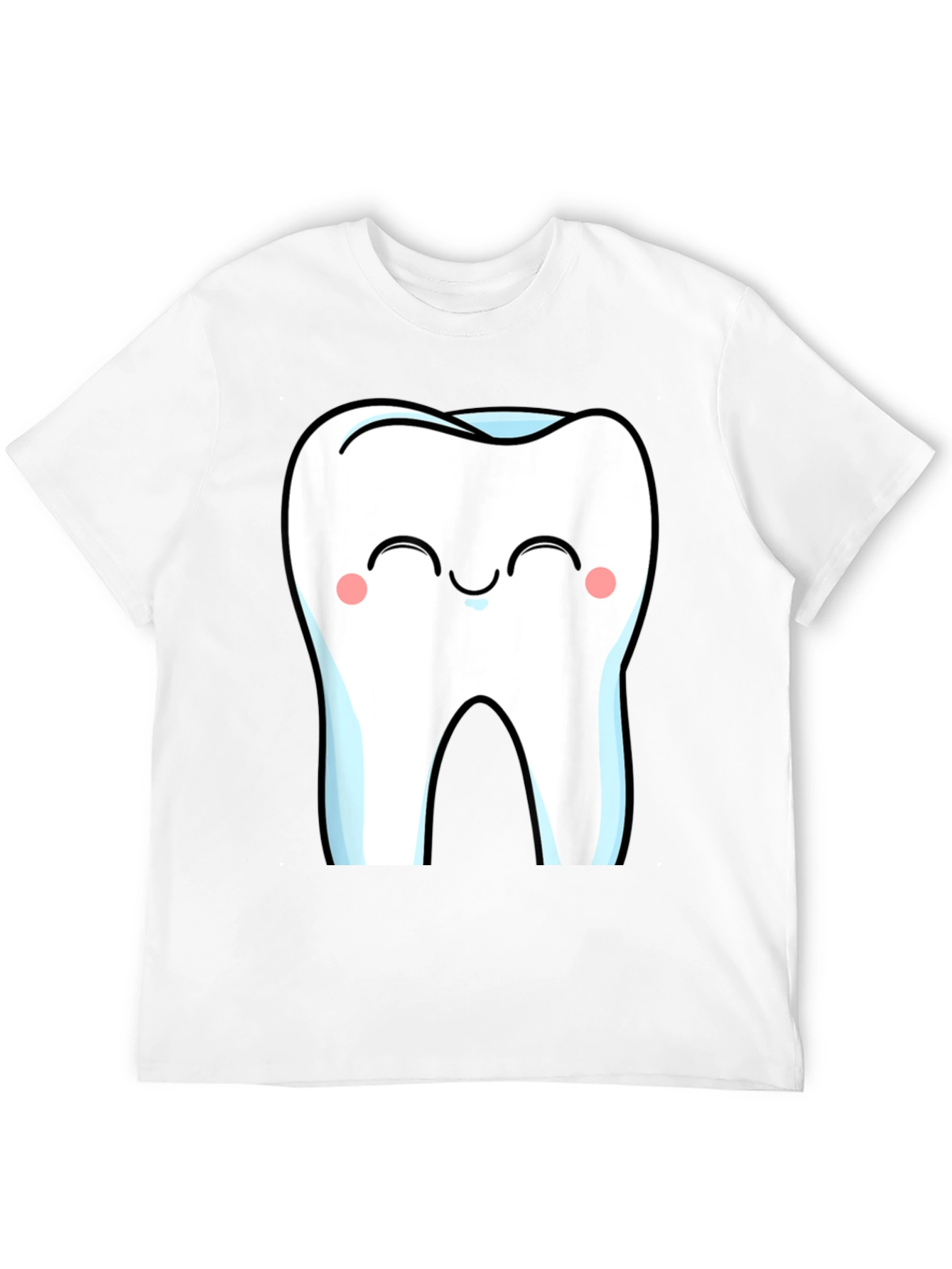 Cute Cartoon Tooth Graphic T-Shirt