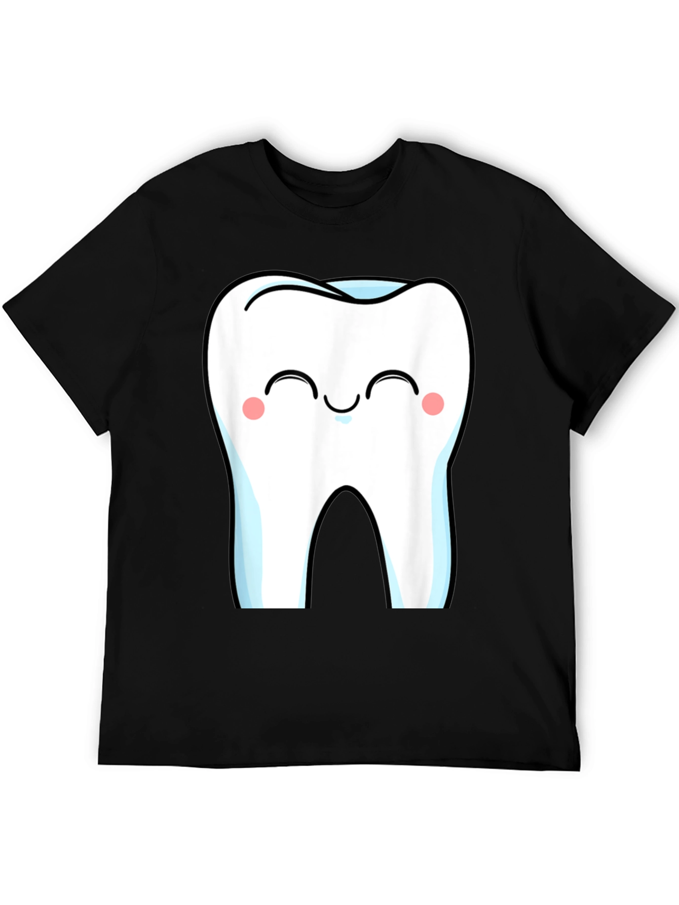 Cute Cartoon Tooth Graphic T-Shirt
