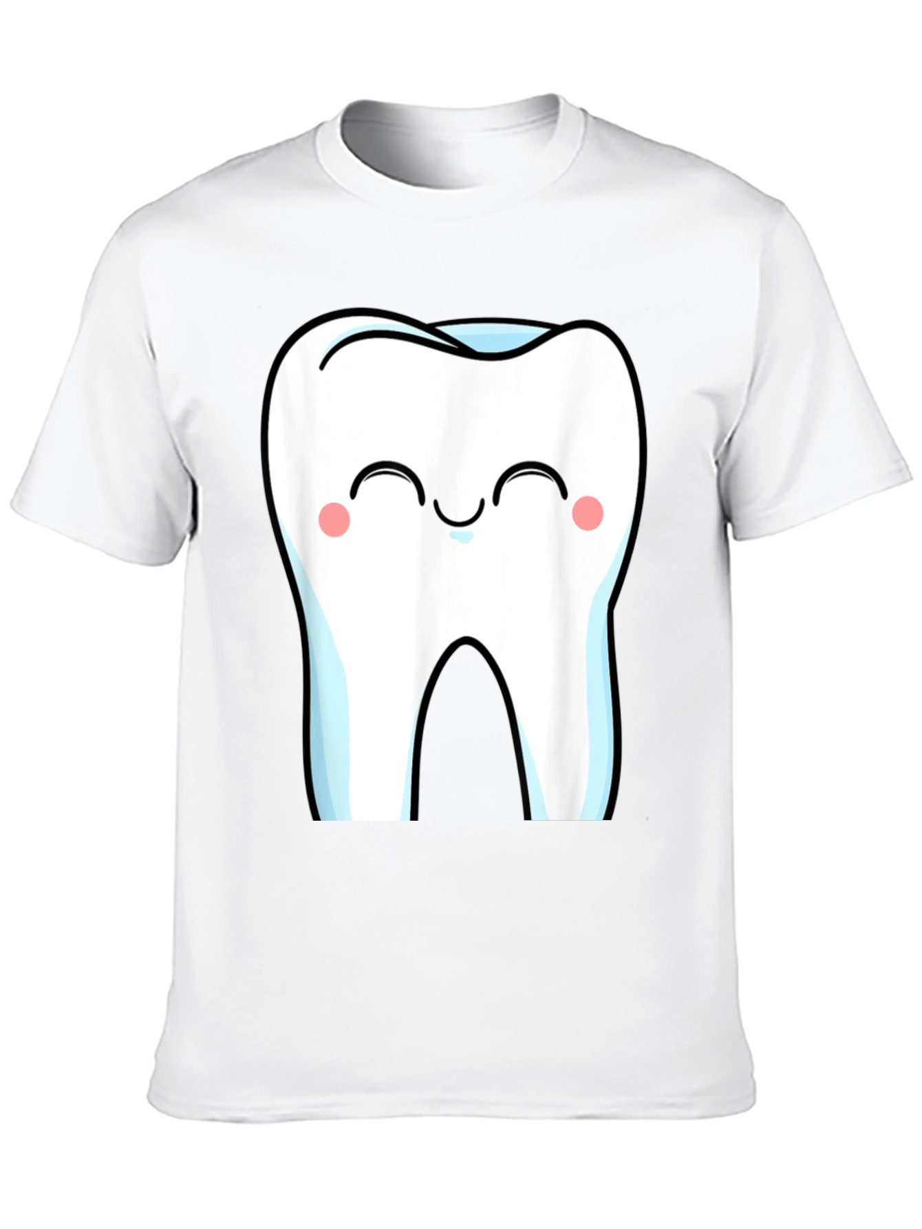 Cute Cartoon Tooth Graphic T-Shirt