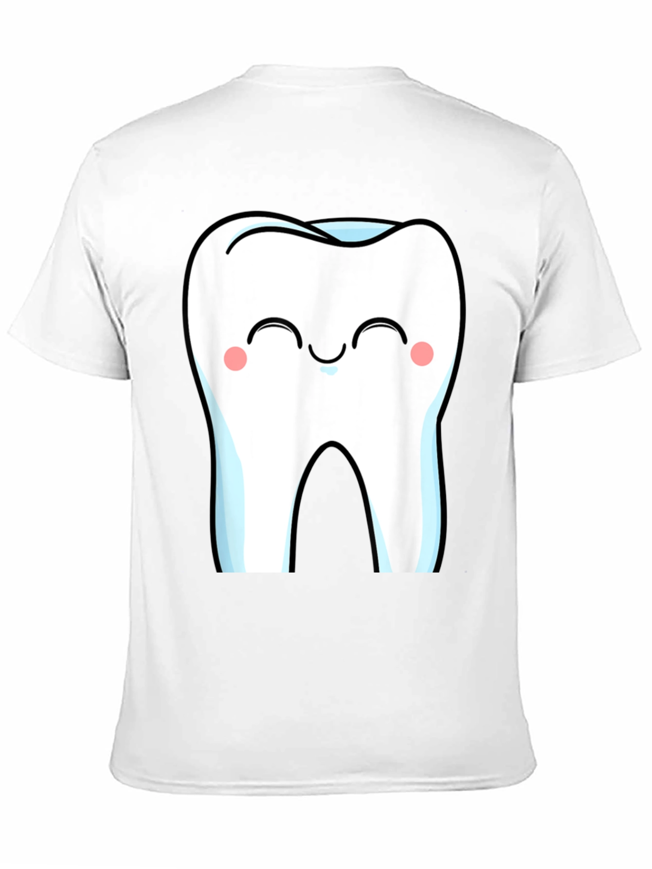 Cute Cartoon Tooth Graphic T-Shirt