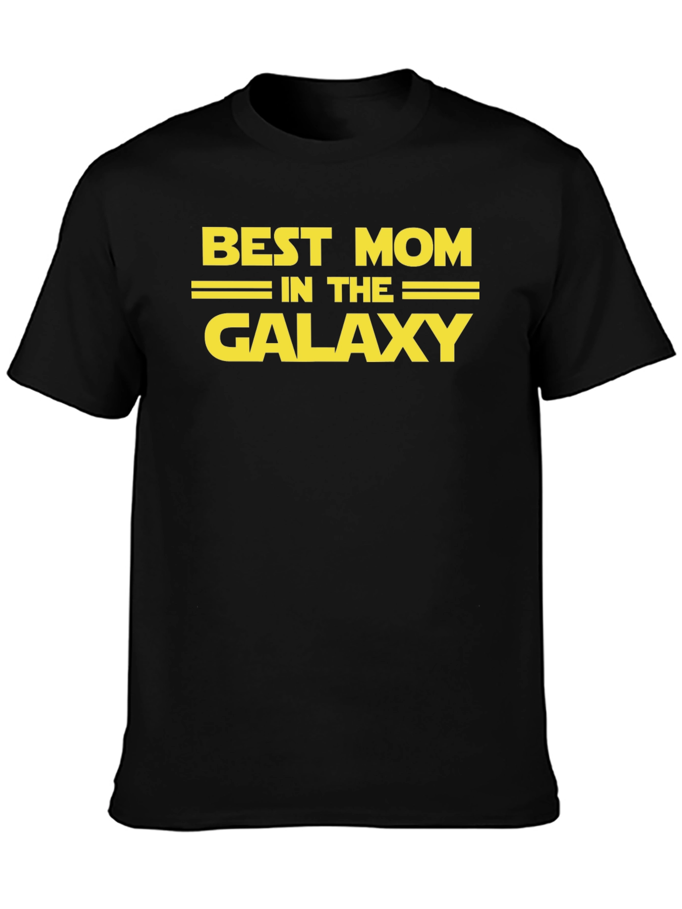 Best Mom in the Galaxy Black Graphic Tee