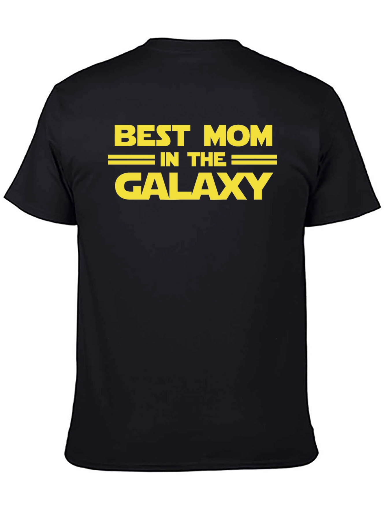 Best Mom in the Galaxy Black Graphic Tee