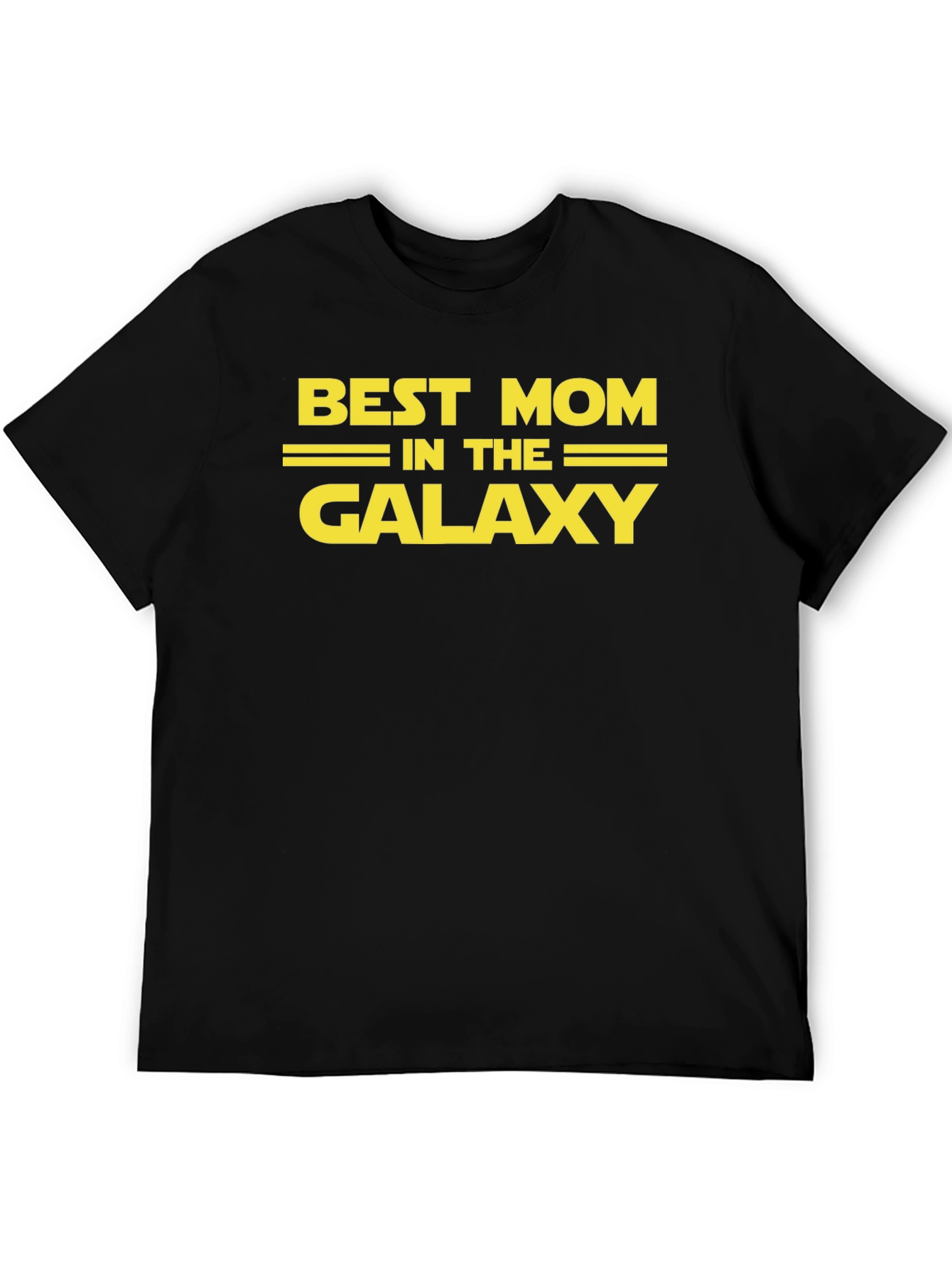 Best Mom in the Galaxy Black Graphic Tee