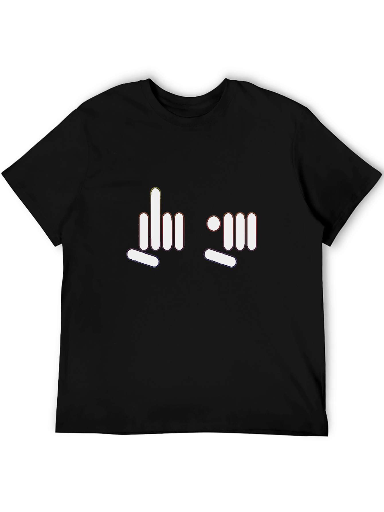 Modern Graphic Tee - Funny Finger Gesture Design