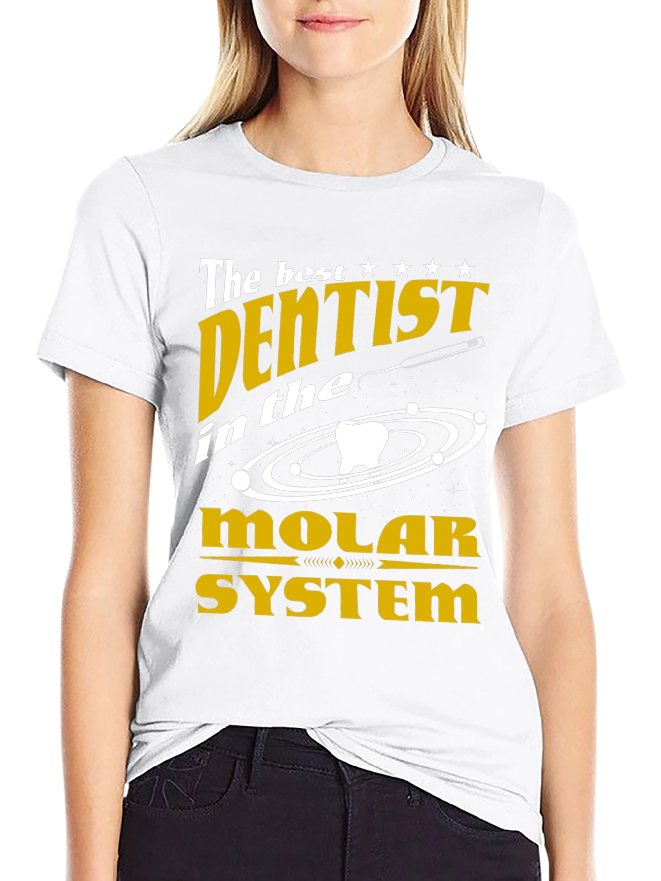 The Best Dentist Molar System Graphic T-Shirt