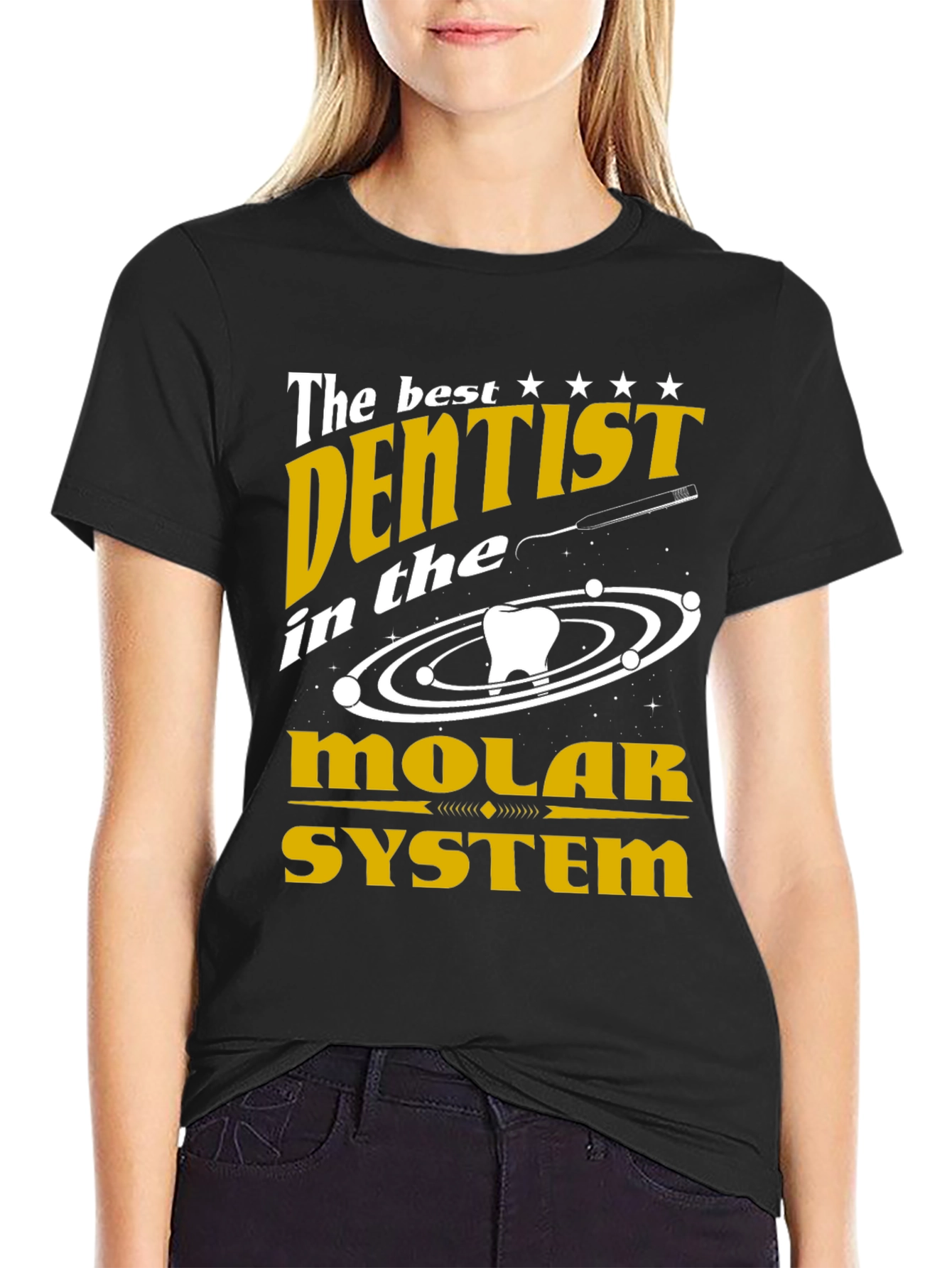 The Best Dentist Molar System Graphic T-Shirt