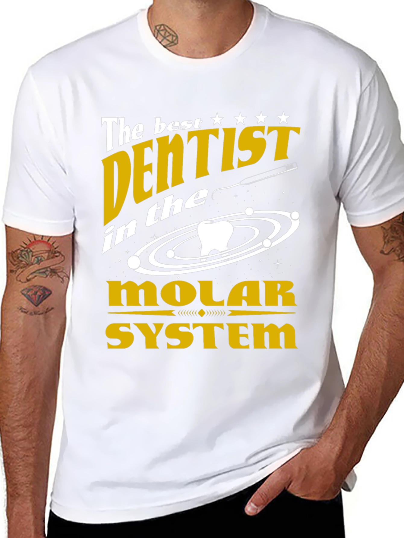 The Best Dentist Molar System Graphic T-Shirt