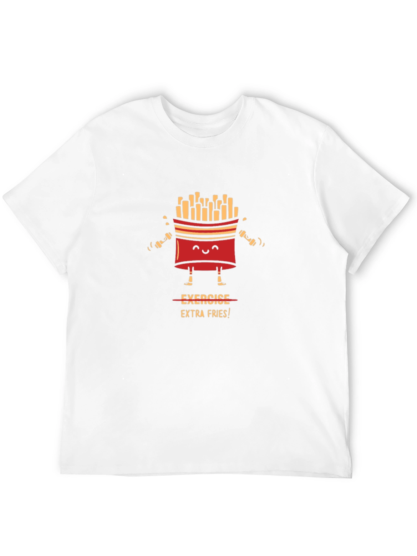 Exercise Extra Fries Graphic T-Shirt