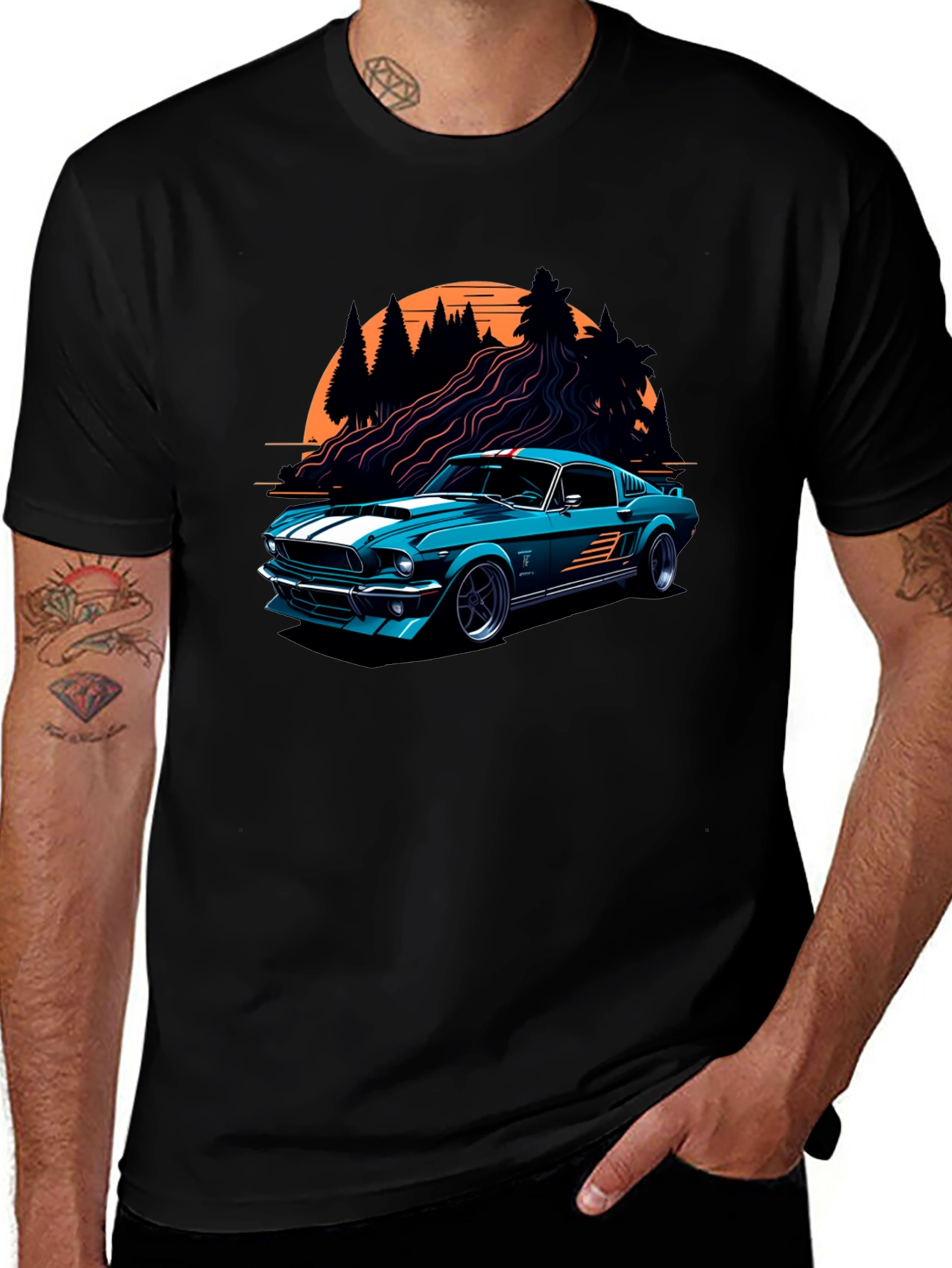 Classic Car Graphic Tee - Retro Style