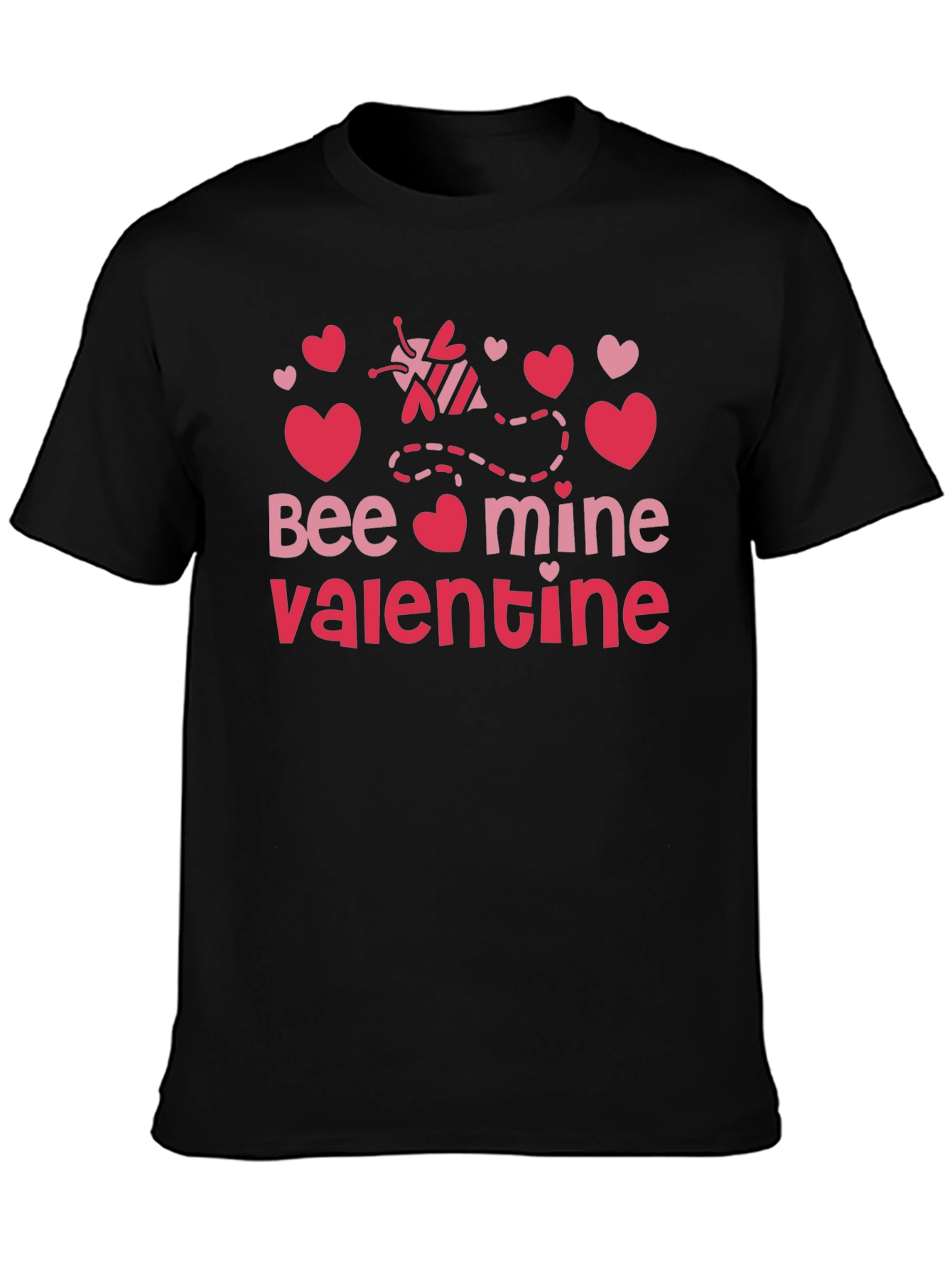 Bee Mine Valentine T-Shirt Black Valentines Day Tee